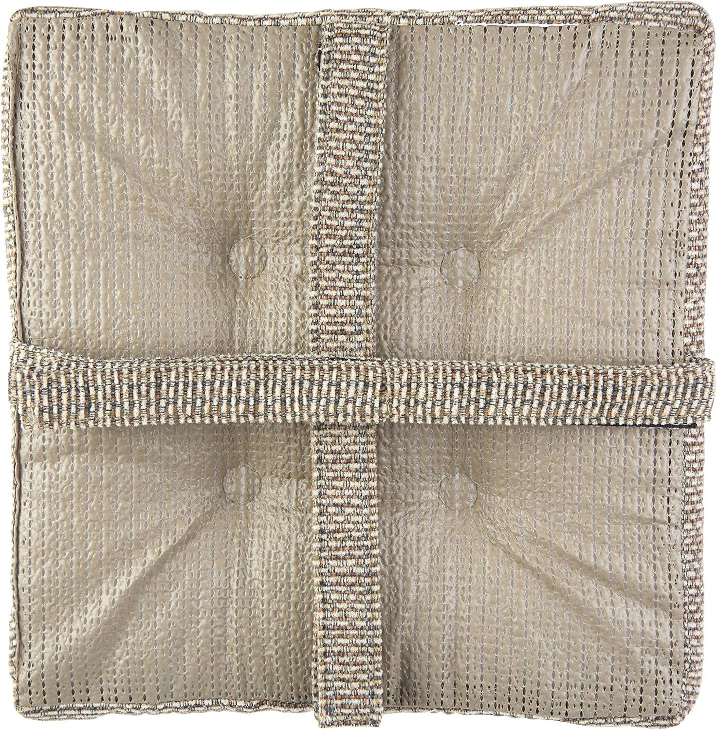 Klear Vu Gripper Square 15" x 15" Bar Stool Cushion with Velcro Straps - Set of 4