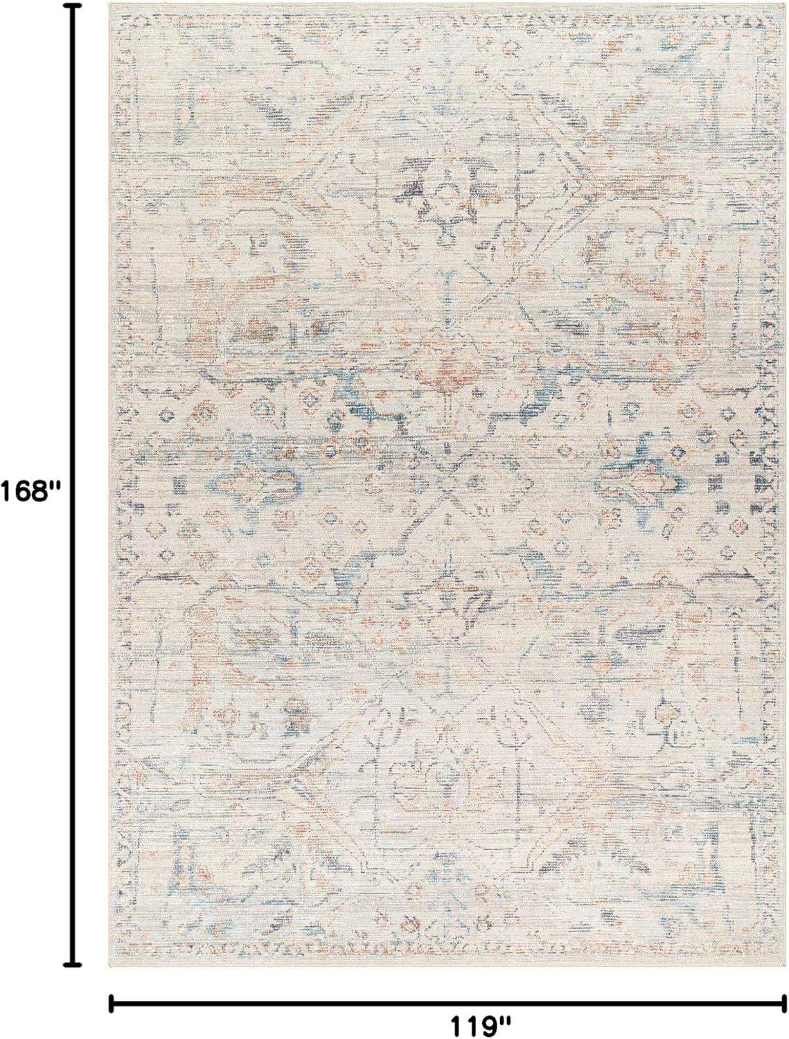 Becki Owens x Livabliss Vintage Traditional Oriental Boho Cream Area Rug