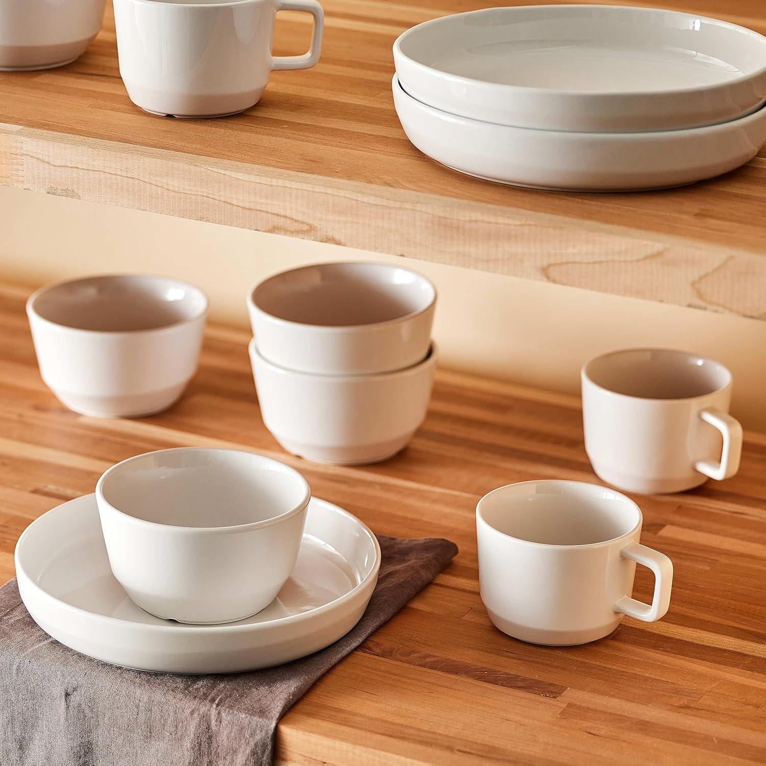 Austin Libbey 17.5-Ounce Large Porcelain Coffee Mug, Set Of 4, Himalayan Salt Pink (Set of 4)