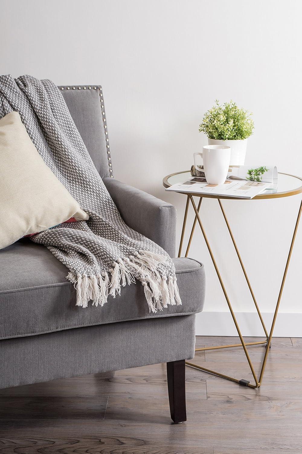 Design Imports Hand Woven Throw Blanket