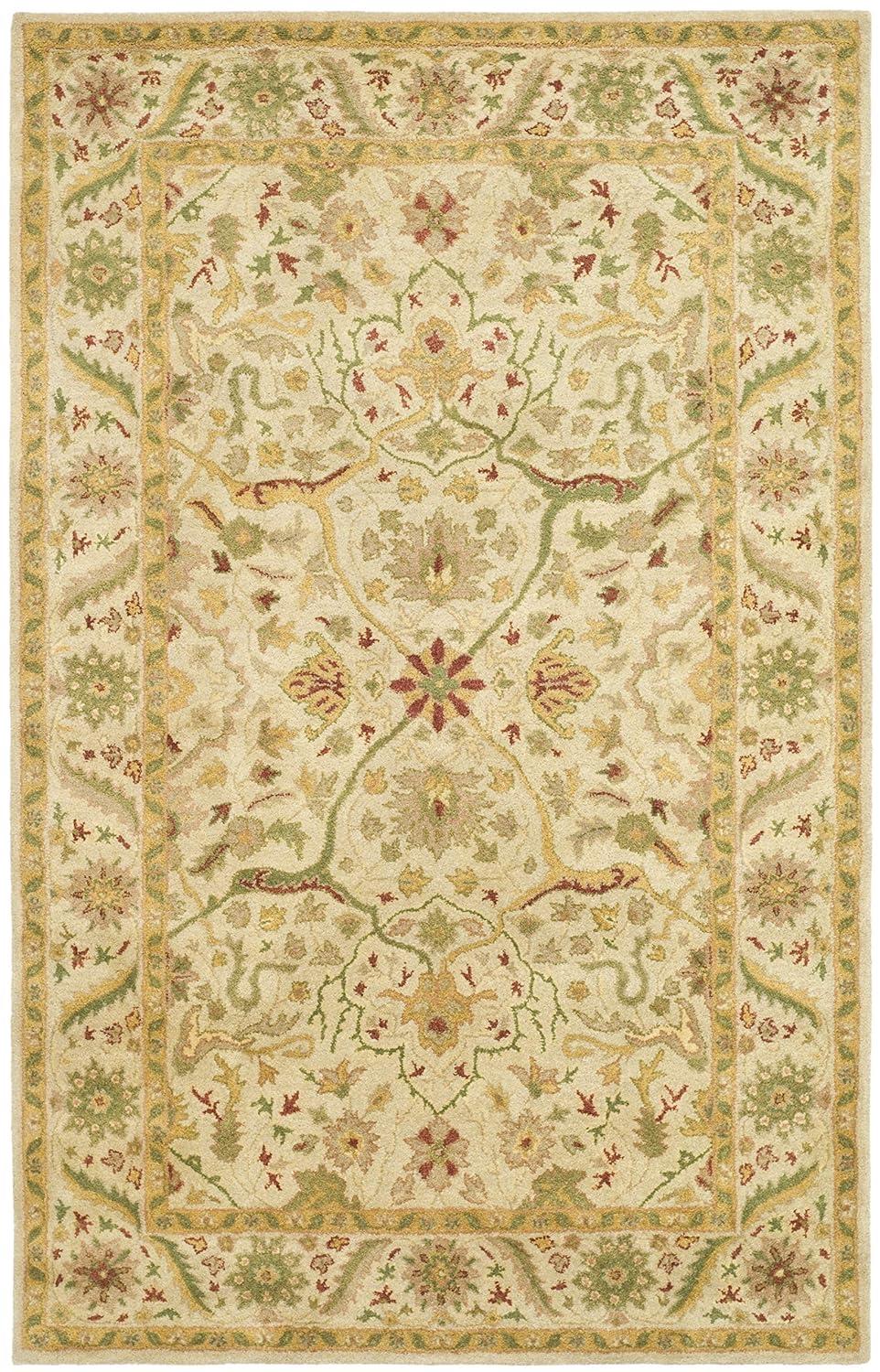 Antiquity AT14 Hand Tufted Indoor Area Rug - Ivory - 6'x9' - Safavieh