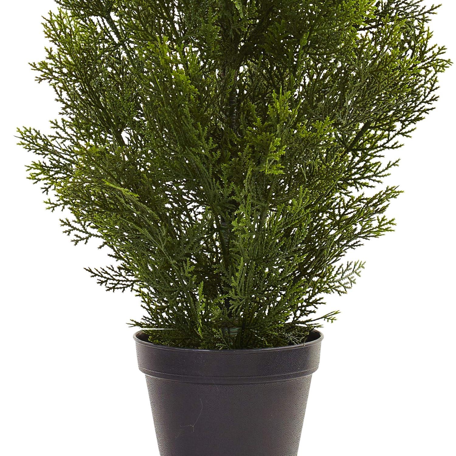 Nearly Natural 3-ft Mini Cedar Pine Tree (Indoor/Outdoor)