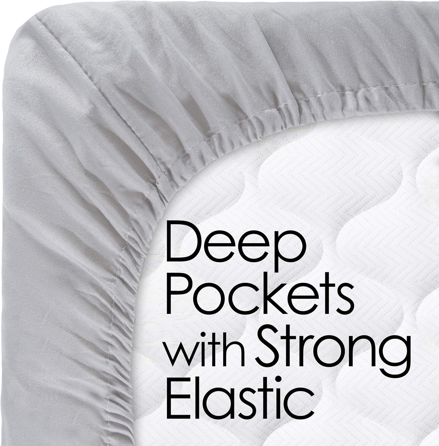 Series 1200 Brushed Microfiber Sheet Set - Wrinkle, Stain & Fade Resistant Bed Linens & Pillowcases