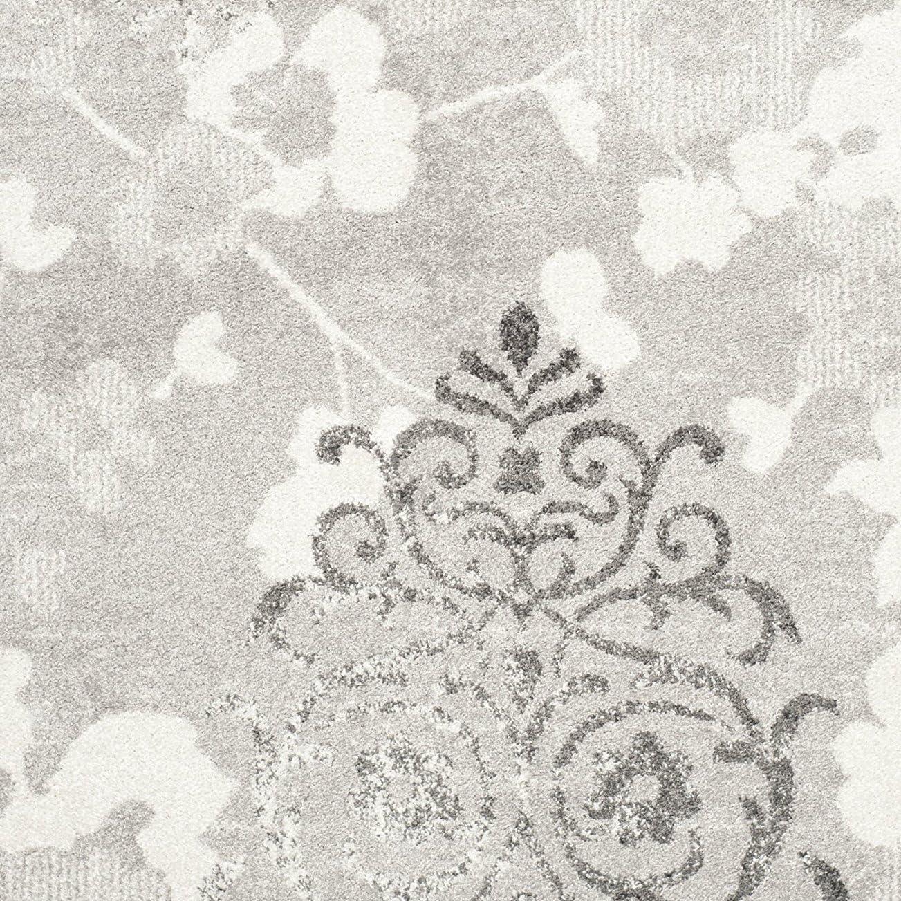 Adirondack ADR114 Machine Made Indoor Area Rug - Silver/Ivory - 6'x9' - Safavieh