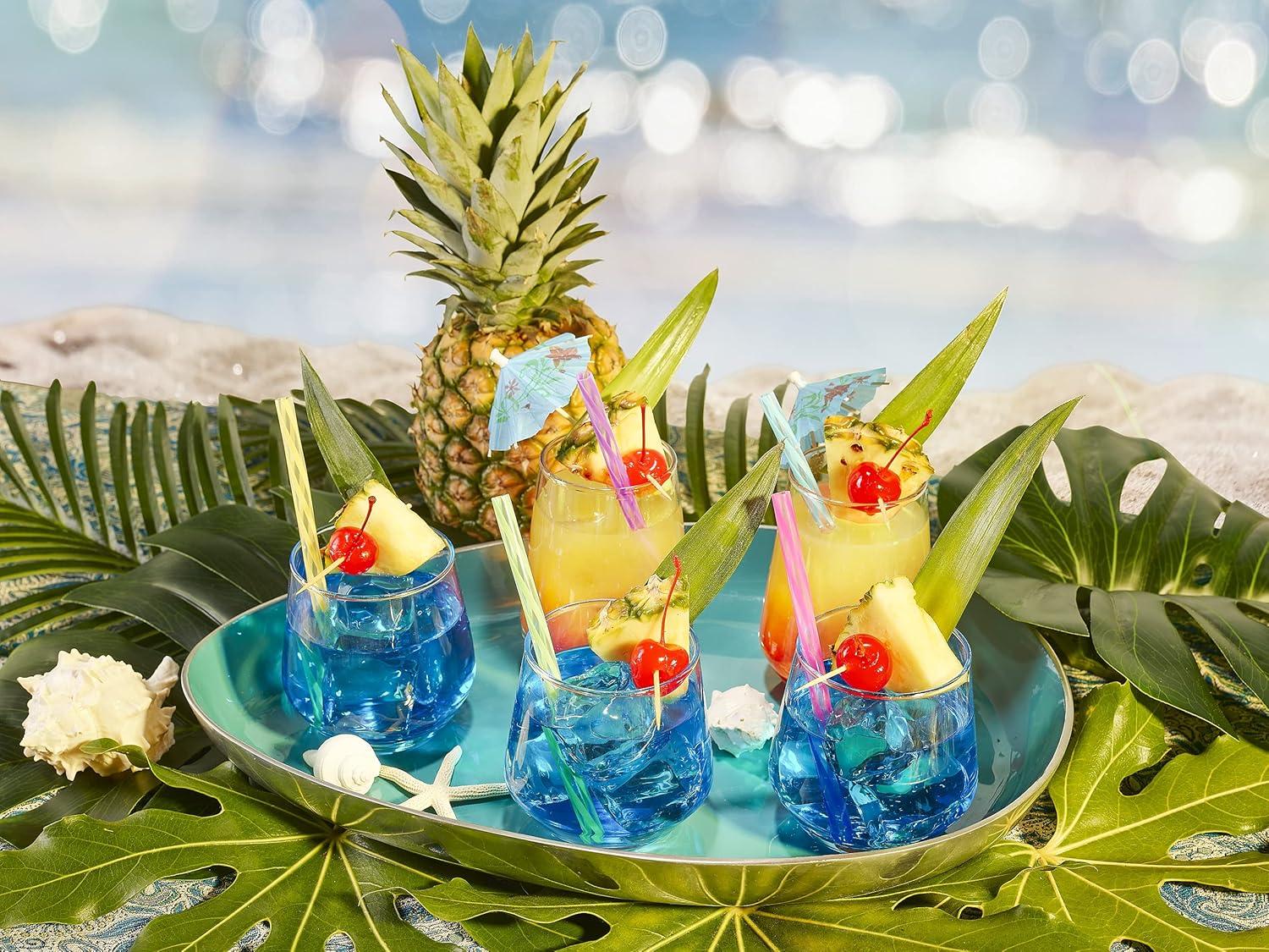 Orren Ellis Add Color - A Fresh Design For Your Barware With T 13oz. Stemless Wine Glass Set (Set of 6)