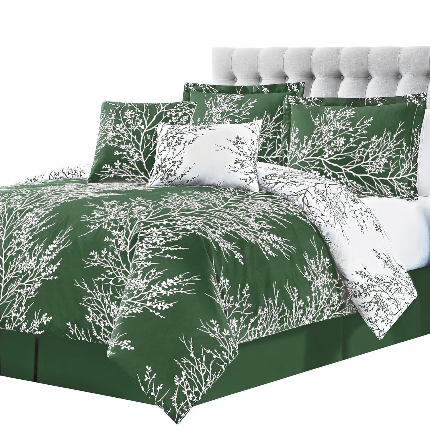 Spirit Linen 6-Piece Foliage Reversible Comforter Set