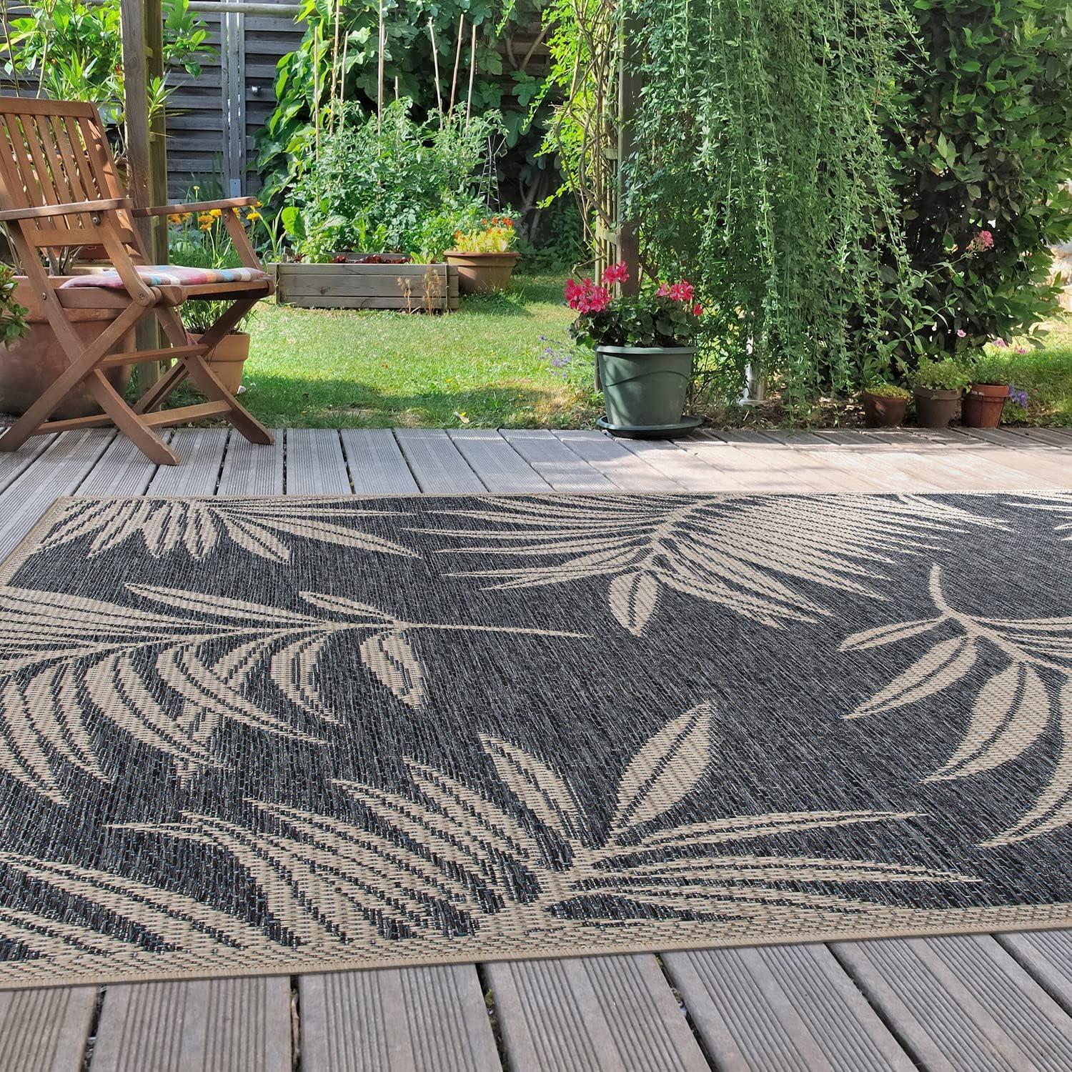 World Rug Gallery Contemporary Floral Indoor/Outdoor Area Rug