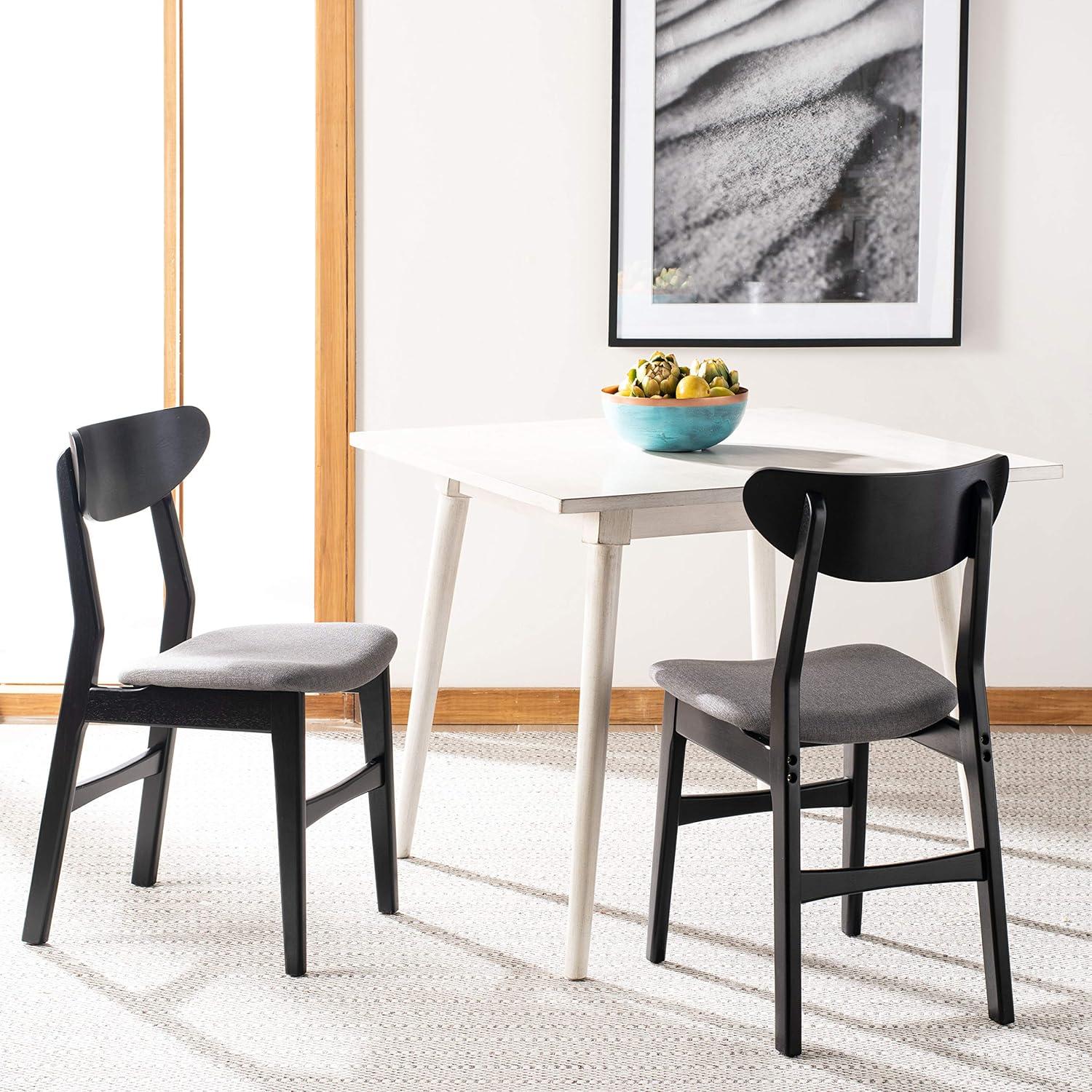 Lucca Retro Dining Chair (Set of 2) - DCH1001 - Black/Grey - Safavieh
