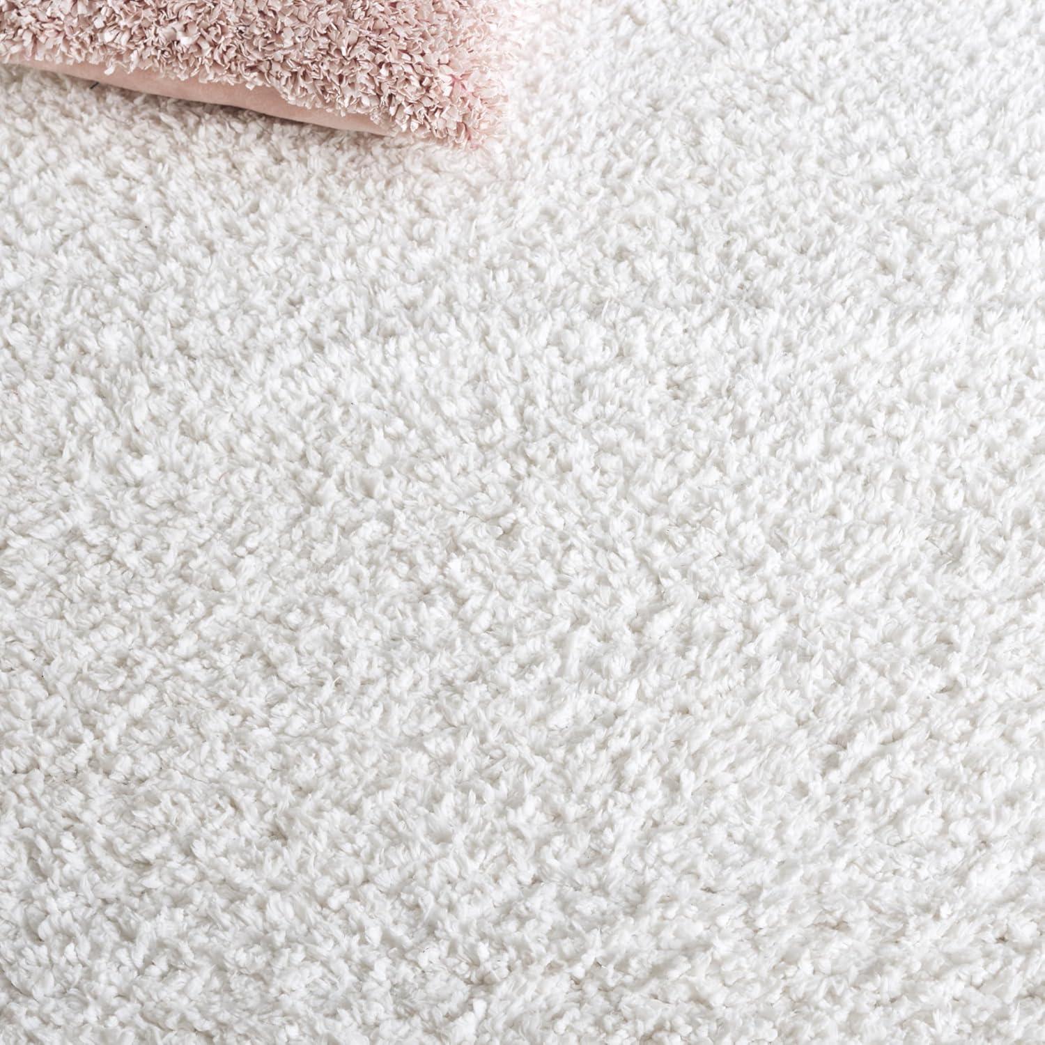 Sheep Shag SSG120 Hand Woven Area Rug - Ivory - 6'x9' - Safavieh.