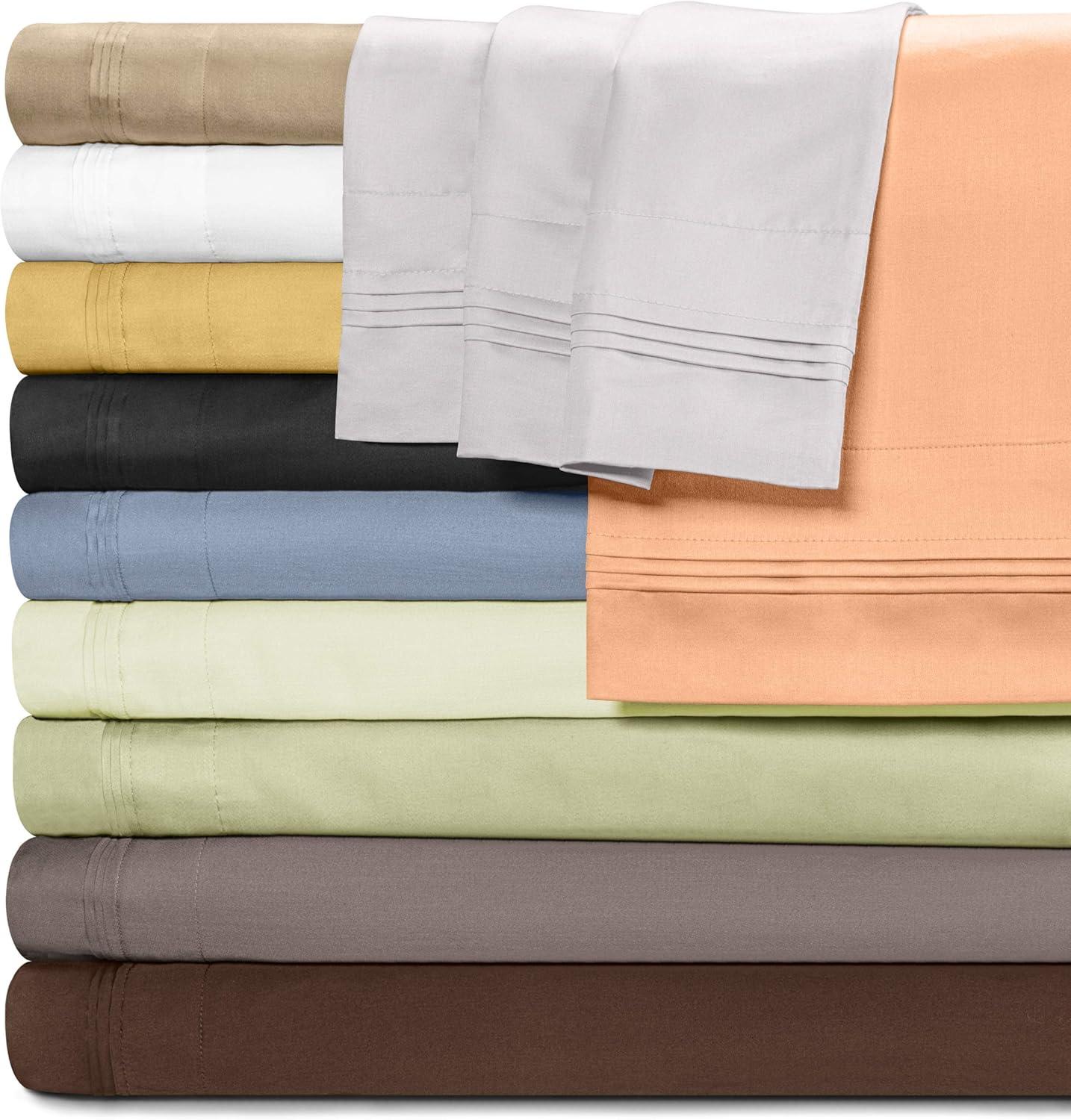 Superior Egyptian Cotton Deep Pocket Solid Luxury 1500 Thread Count Sheet Set