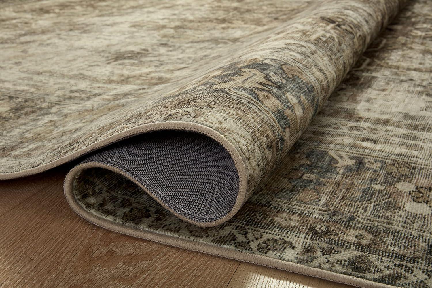 Sinclair I Rug by Magnolia Home by Joanna Gaines x Loloi - Pebble and Taupe / 2'3" x 9'6" Runner