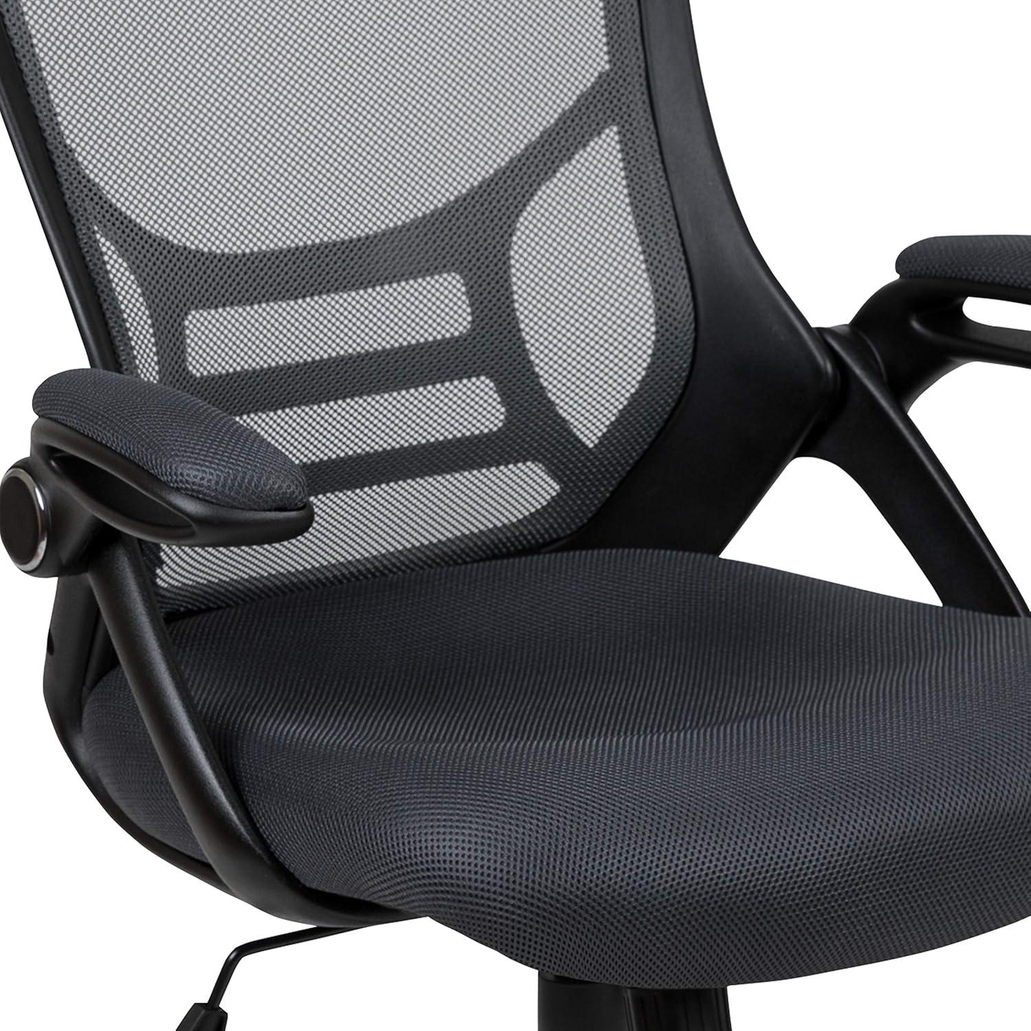 Flash Furniture High Back Mesh Ergonomic Swivel Office Chair with Flip-up Arms