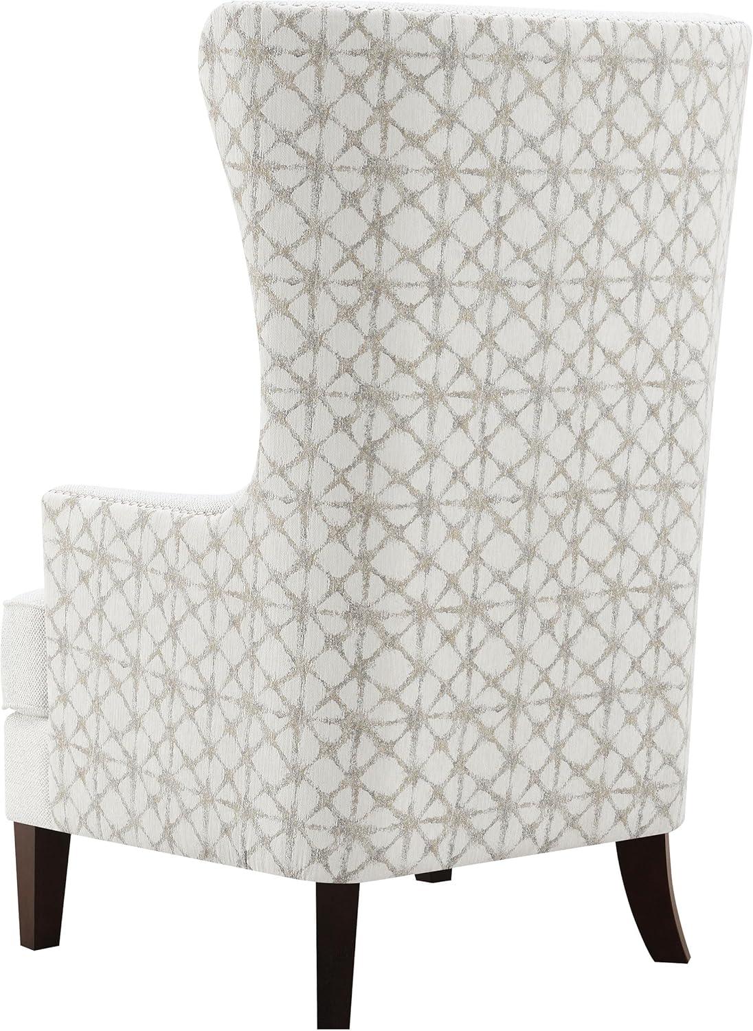 Coaster Pippin Upholstered Fabric Accent Chair with Wingback in Latte