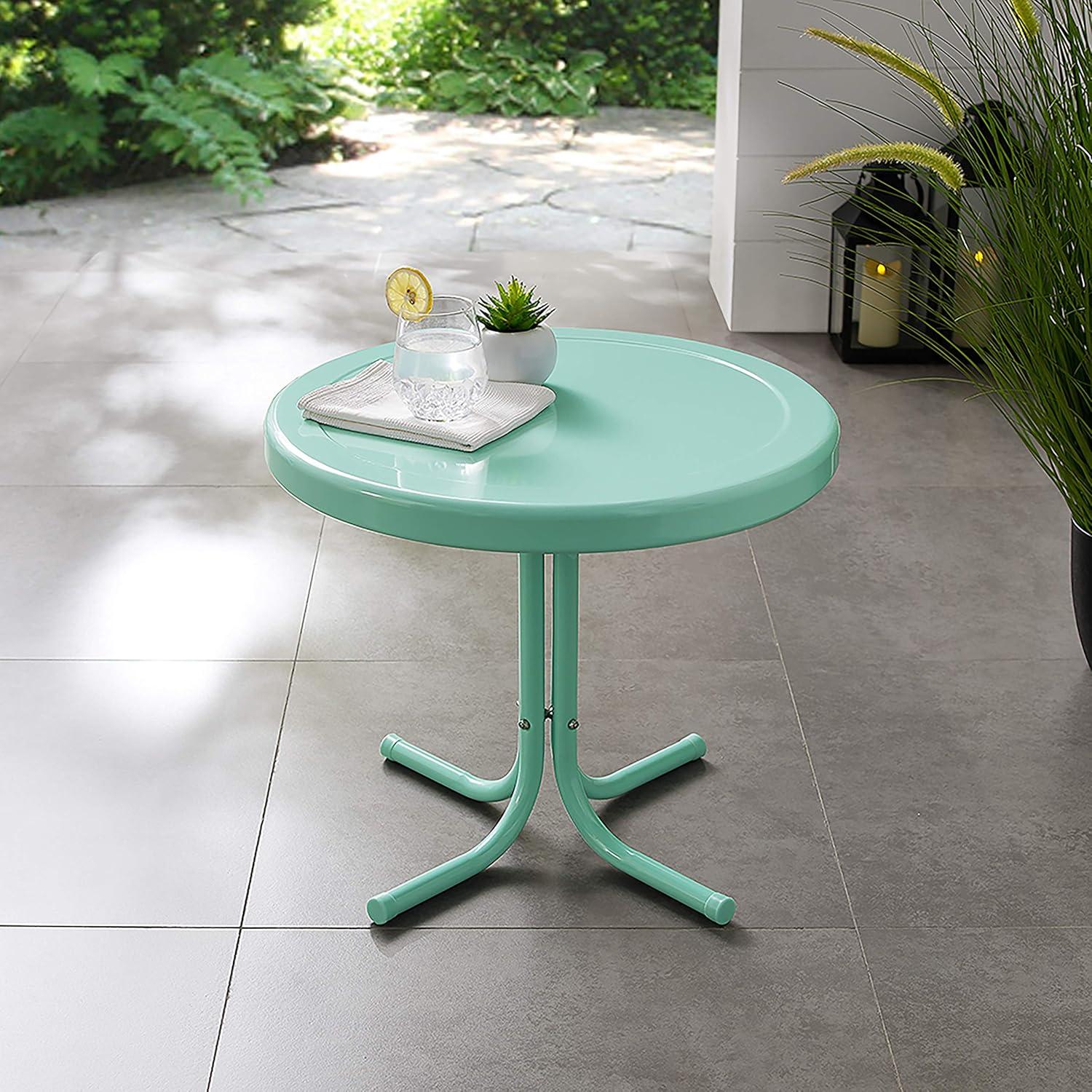 Crosley Retro Metal Patio Side Table