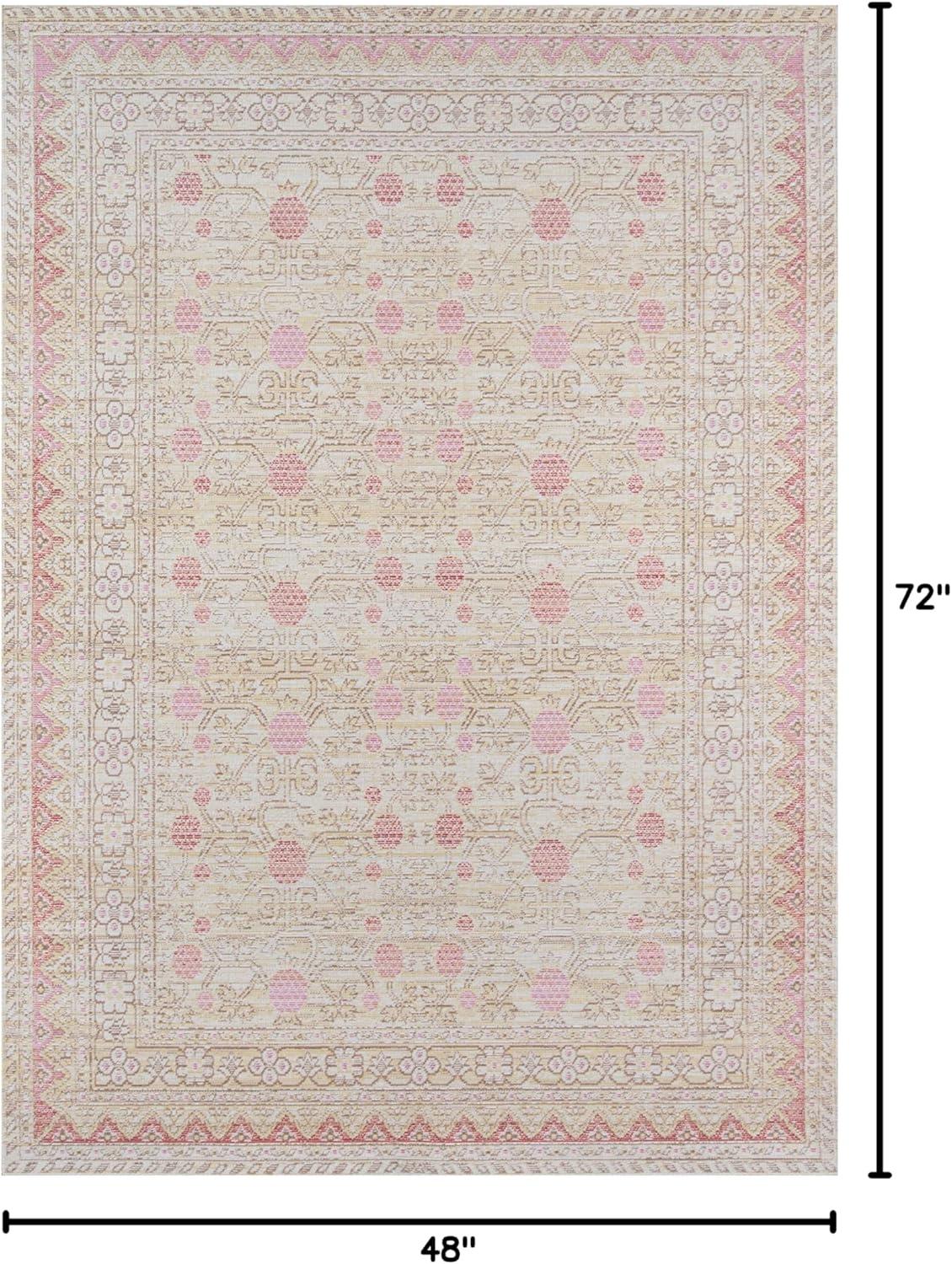 Isabella Addaneye Floral Loomed Accent Rug - Momeni