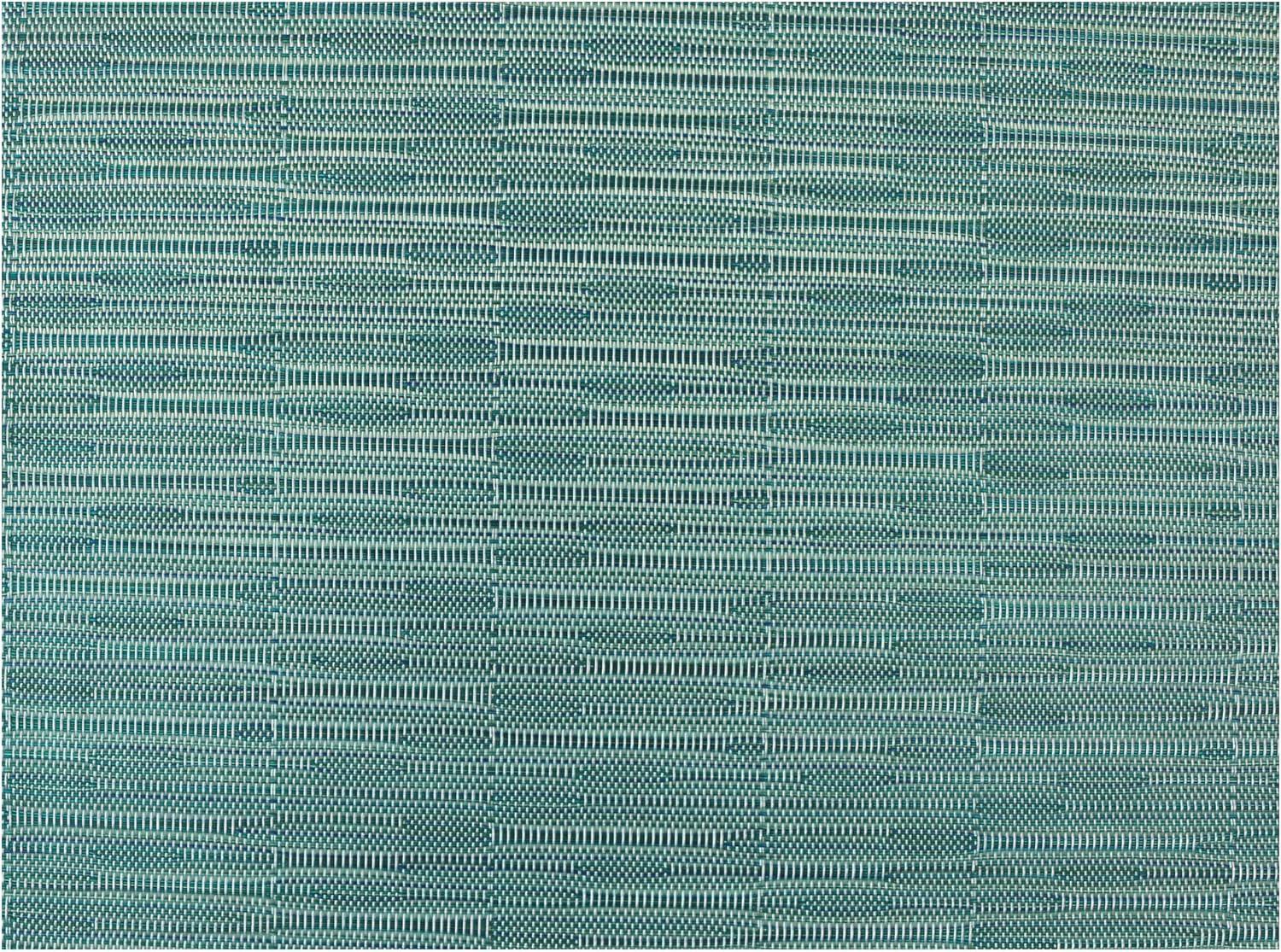 Aqua Vinyl Woven Rectangular Placemats Set of 12