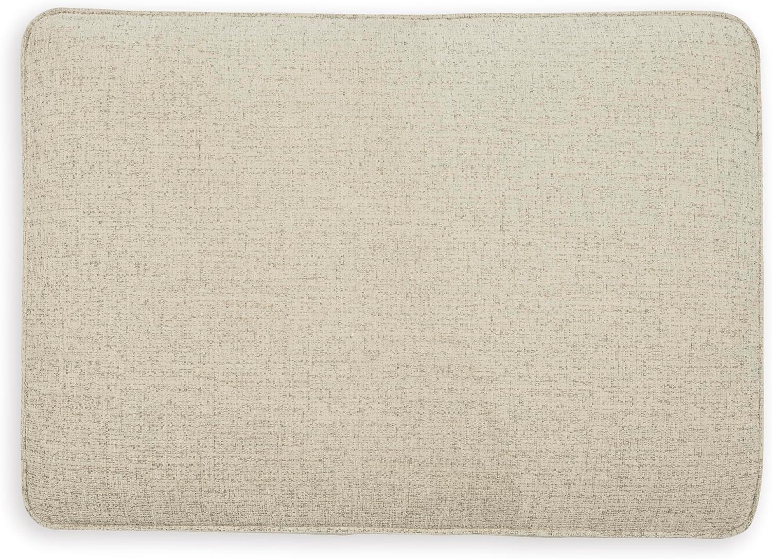 Oversized Abinger Accent Ottoman Natural - Signature Design by Ashley: Modern Square Upholstered Bench, Textured Finish