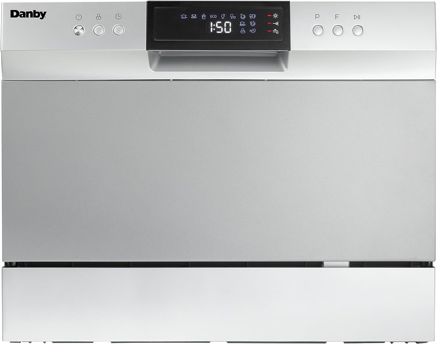 Danby DDW631SDB 6 Place Setting Countertop Dishwasher in Silver