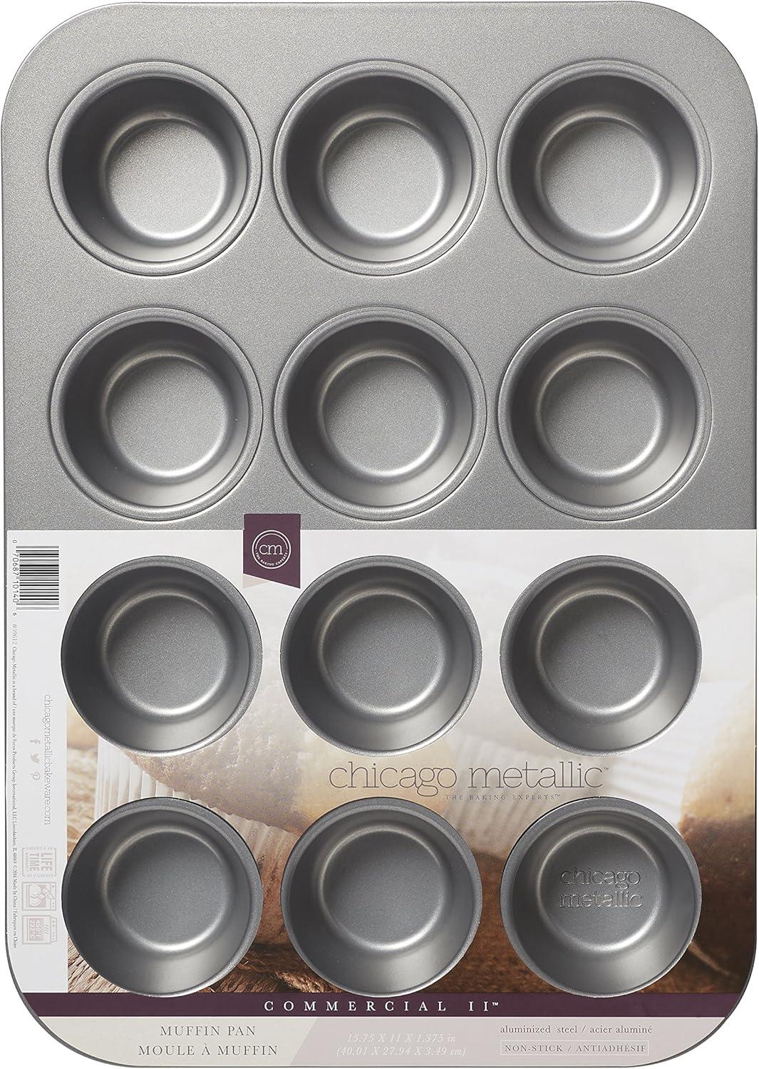 Commercial Ii Traditional Uncoated 12-Cup Muffin/Cupcake Pan