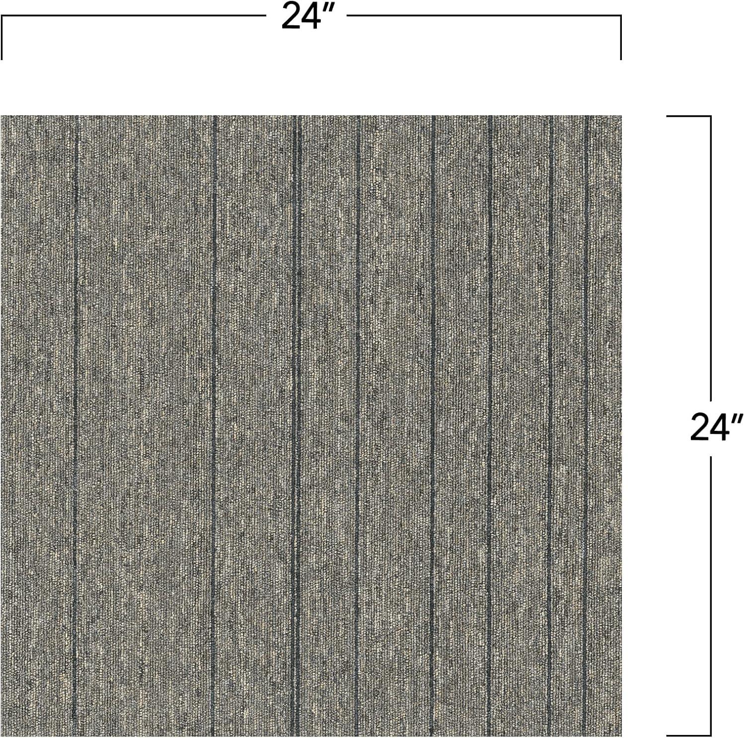 Mohawk Basics 24" x 24" Carpet Tile Sample with EnviroStrand™ PET Fiber in Neutral (1 piece)