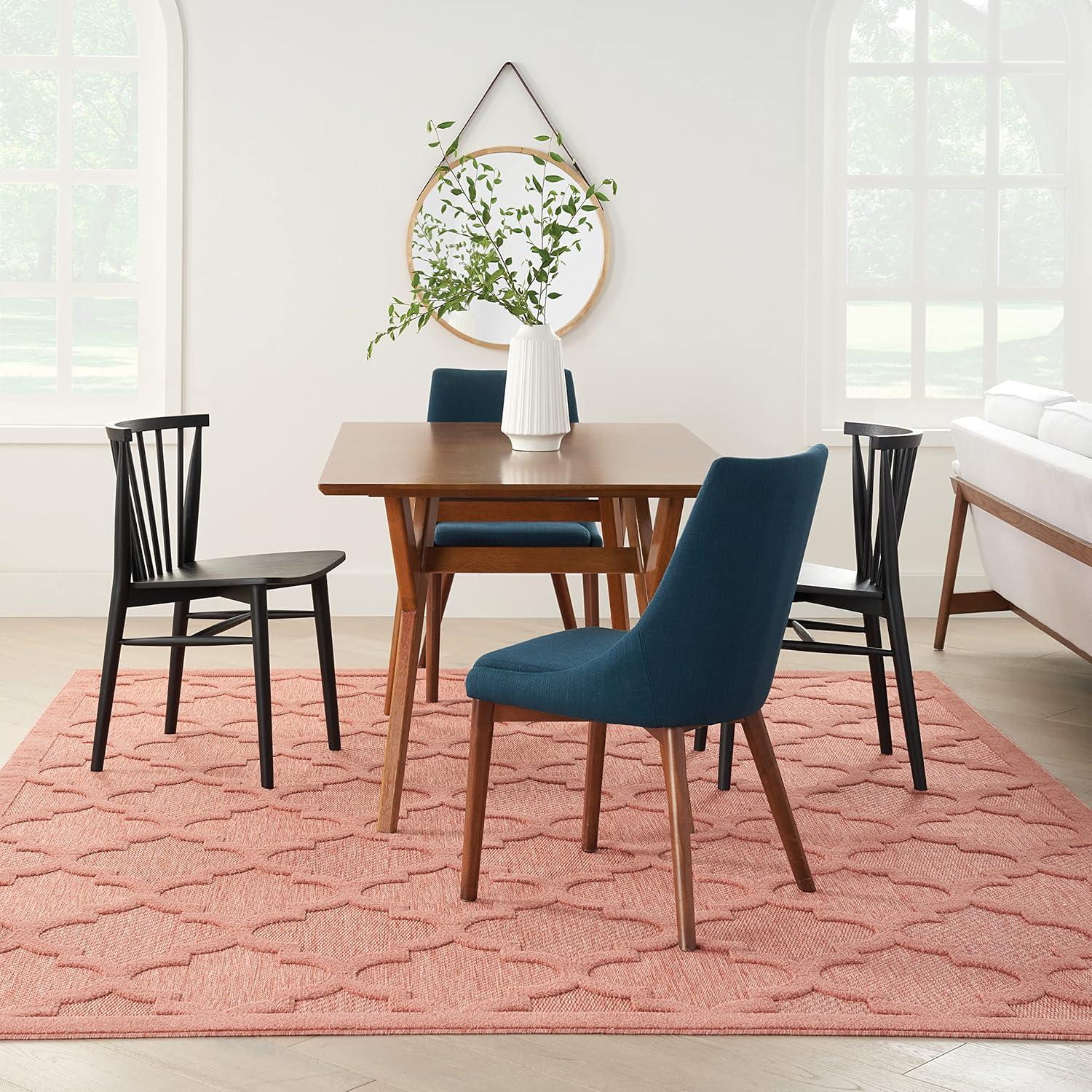 Nourison Easy Care 8' x 10' Coral/Orange Indoor/Outdoor Rug