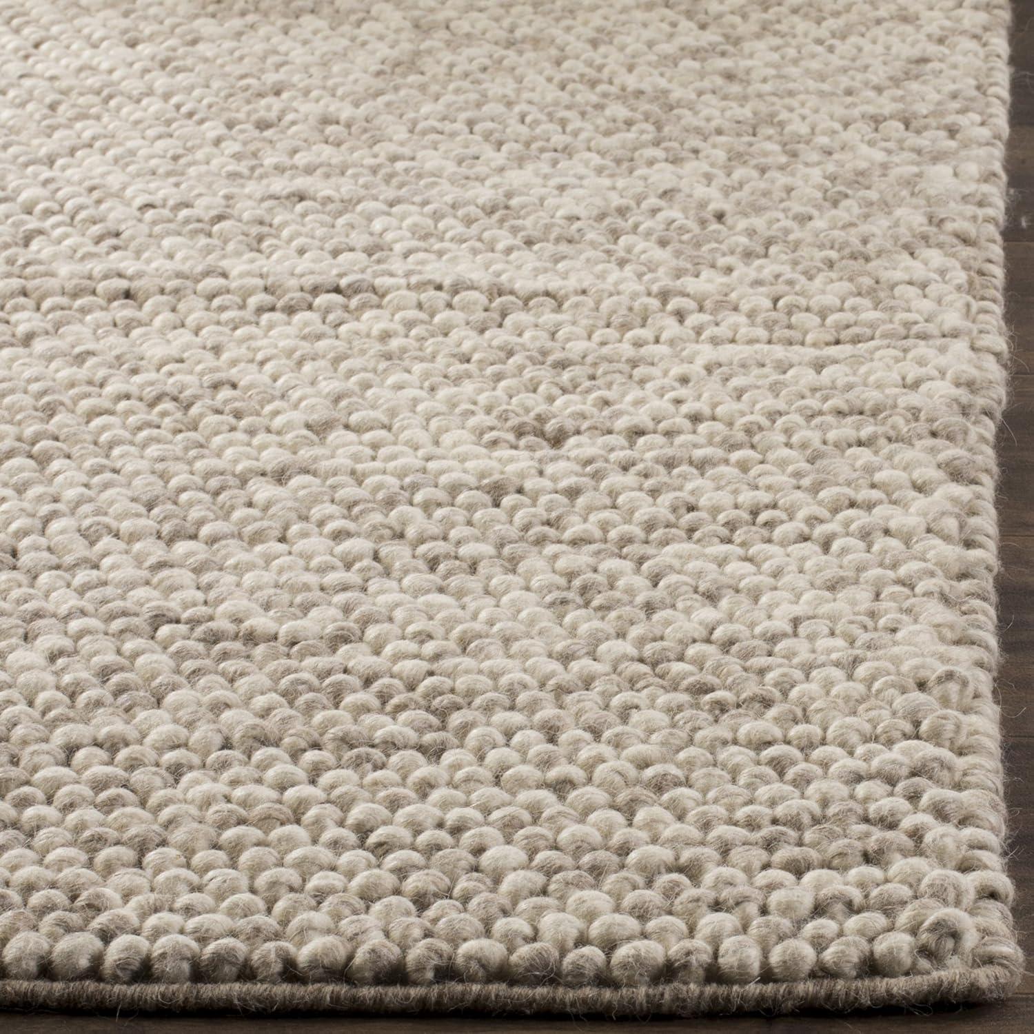 Ivory Elegance Hand-Tufted Wool Runner Rug - 2' x 12'