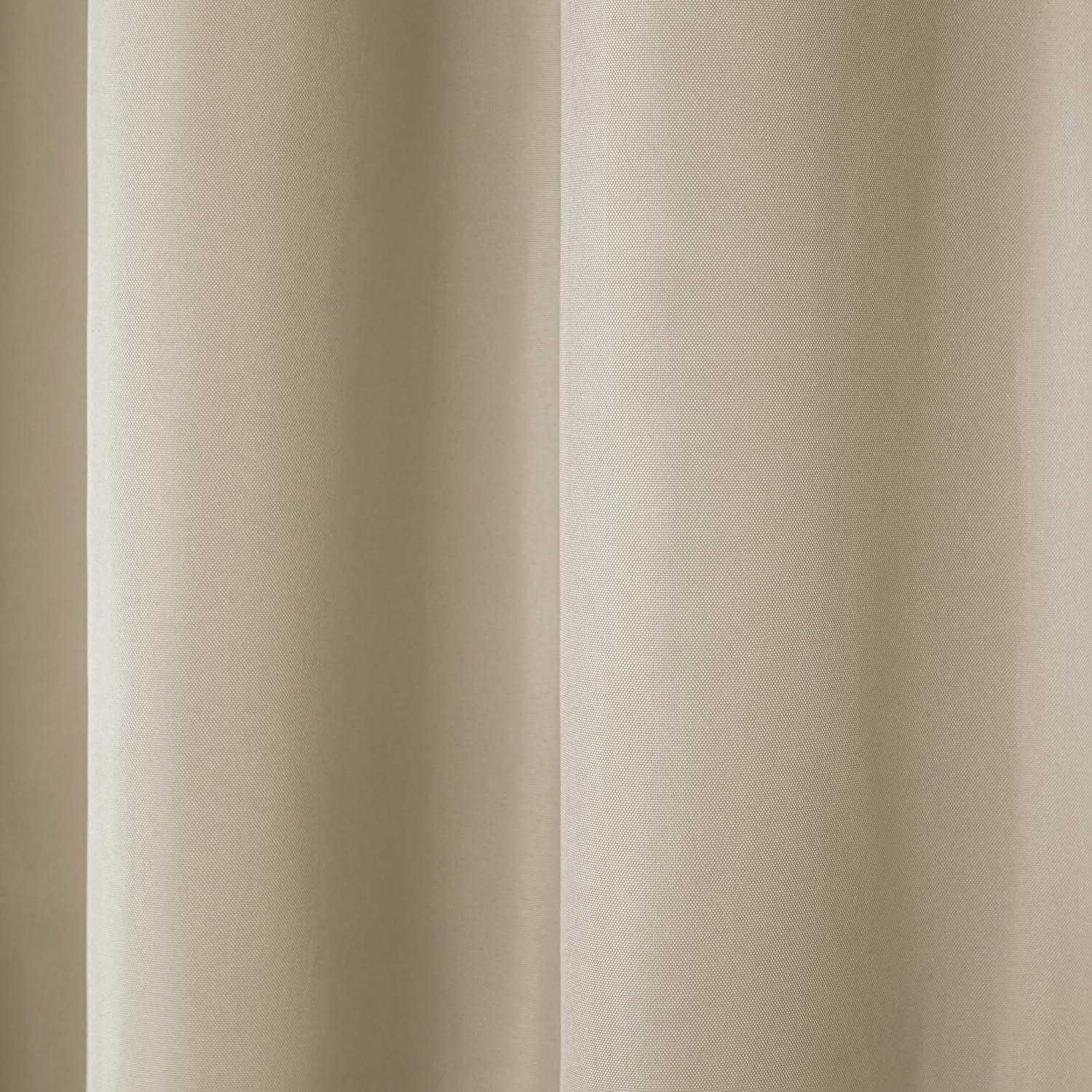 Set of 2 Indoor/Outdoor Solid Cabana Grommet Top Curtain Panels - Exclusive Home