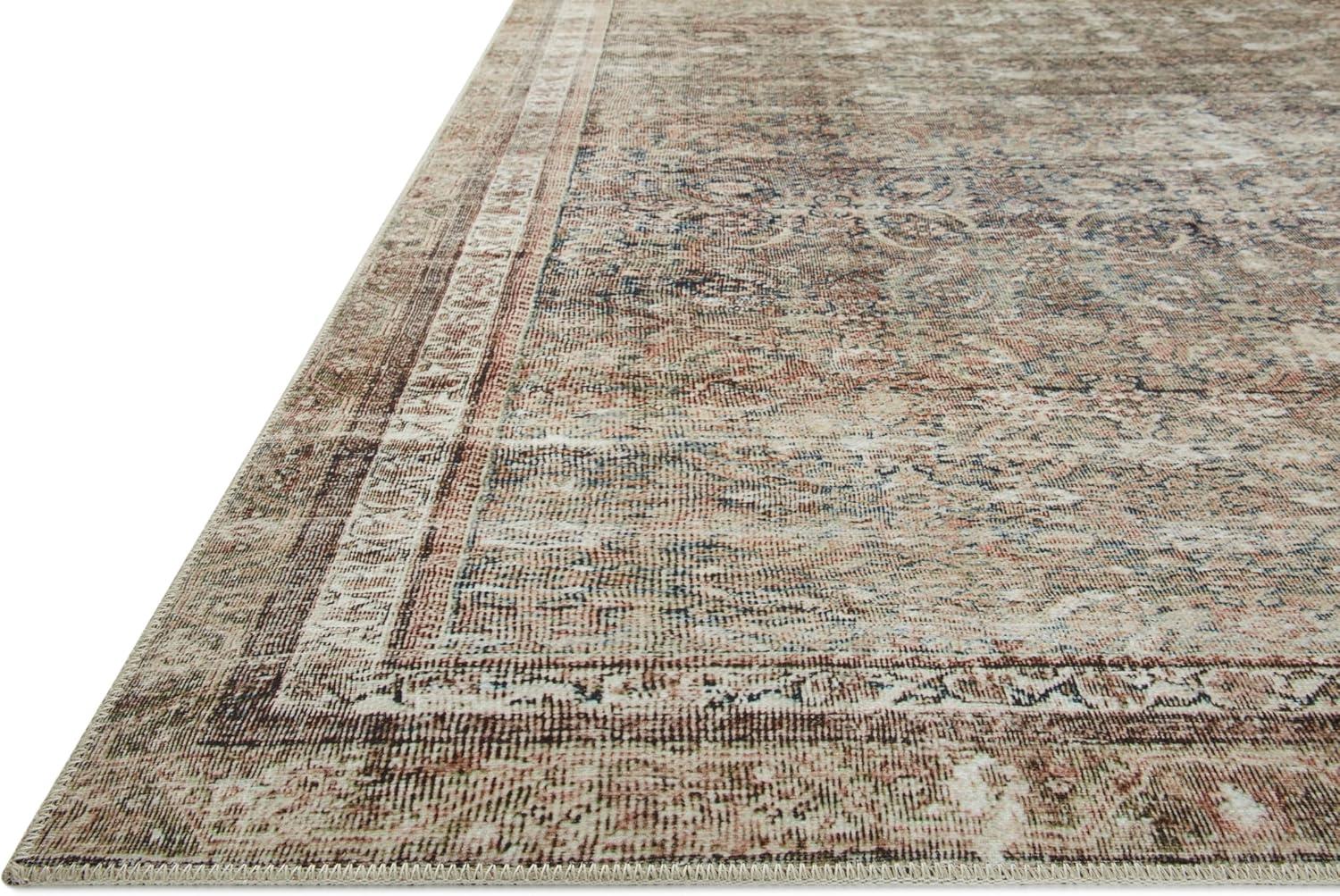 Jules 10' x 3' Ink Blue and Terracotta Oriental Runner Rug