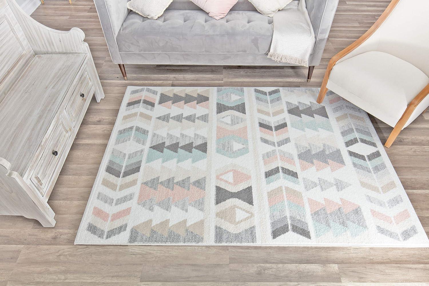 Rugs America Mika Geometric Contemporary Area Rug