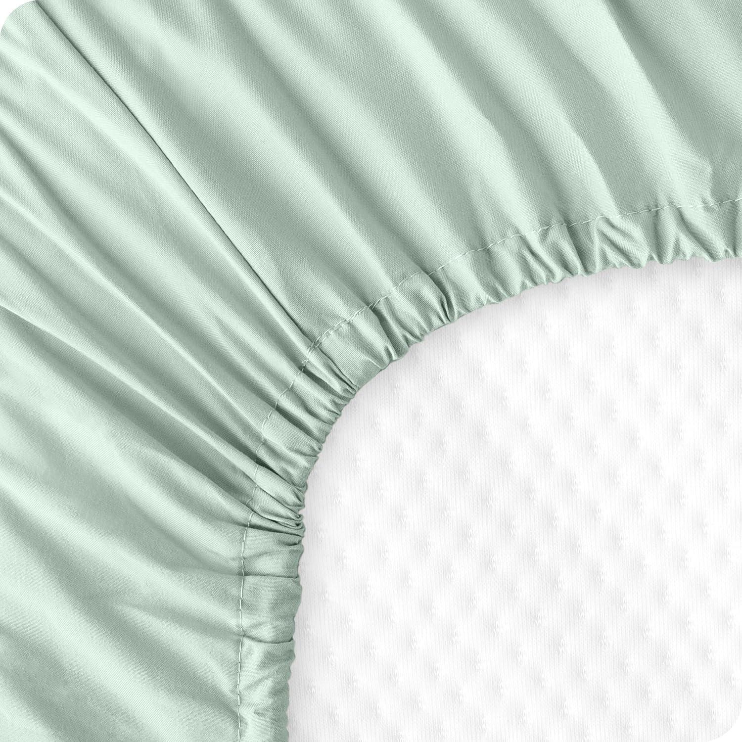 Bare Home Microfiber - Piece Standard Crib Fitted Sheet (Set of 3)