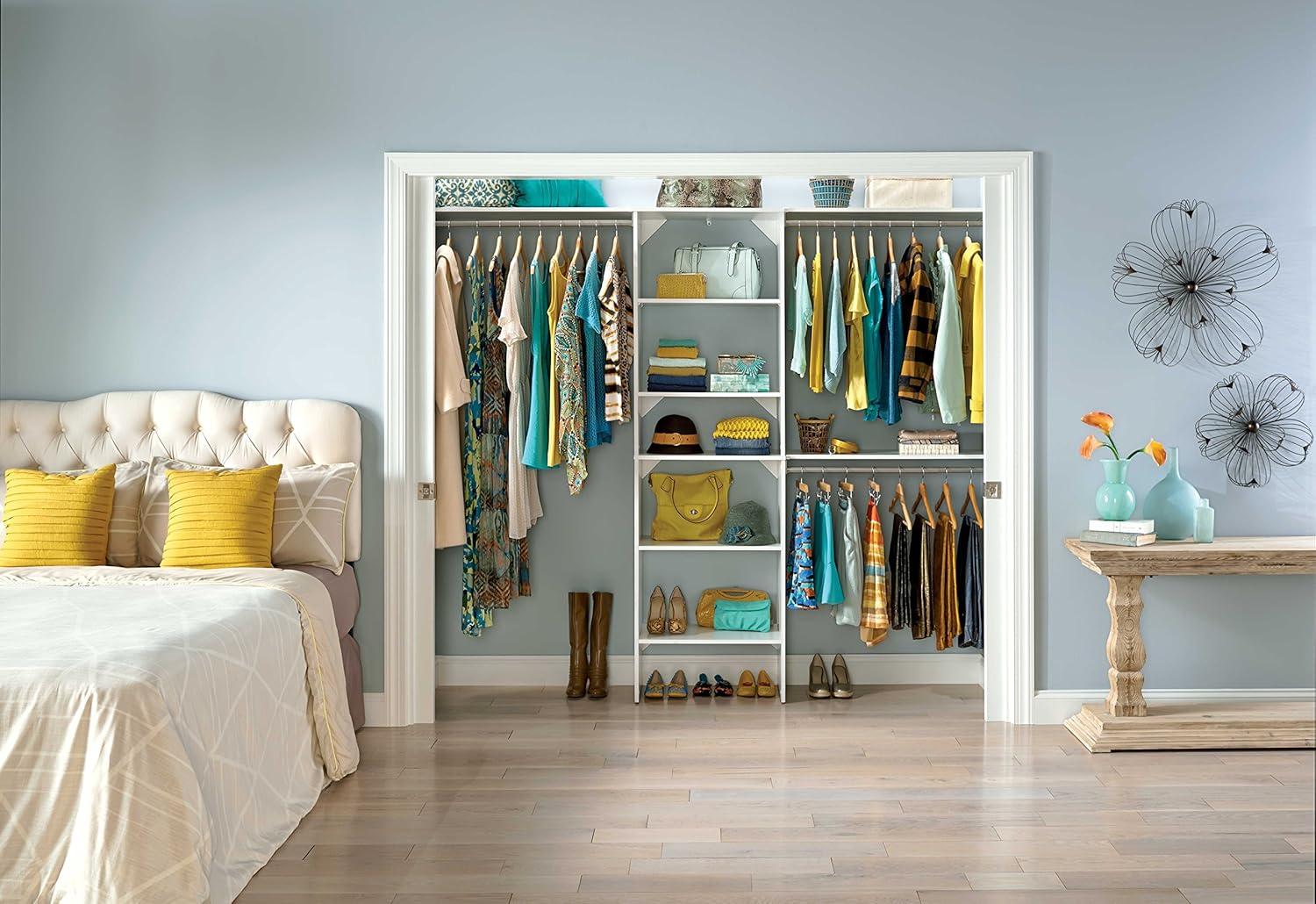 Closetmaid Ss25-Cos Suitesymphony 7 To 10 Foot Wide Closet System Kit - White