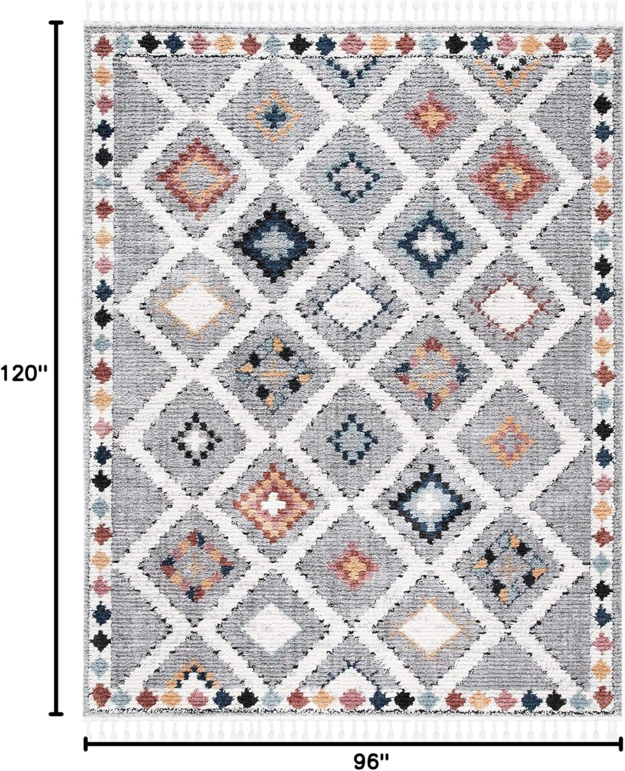 Morocco MRC965 Power Loomed Area Rug - Grey/Multi - 8'x10' - Safavieh.