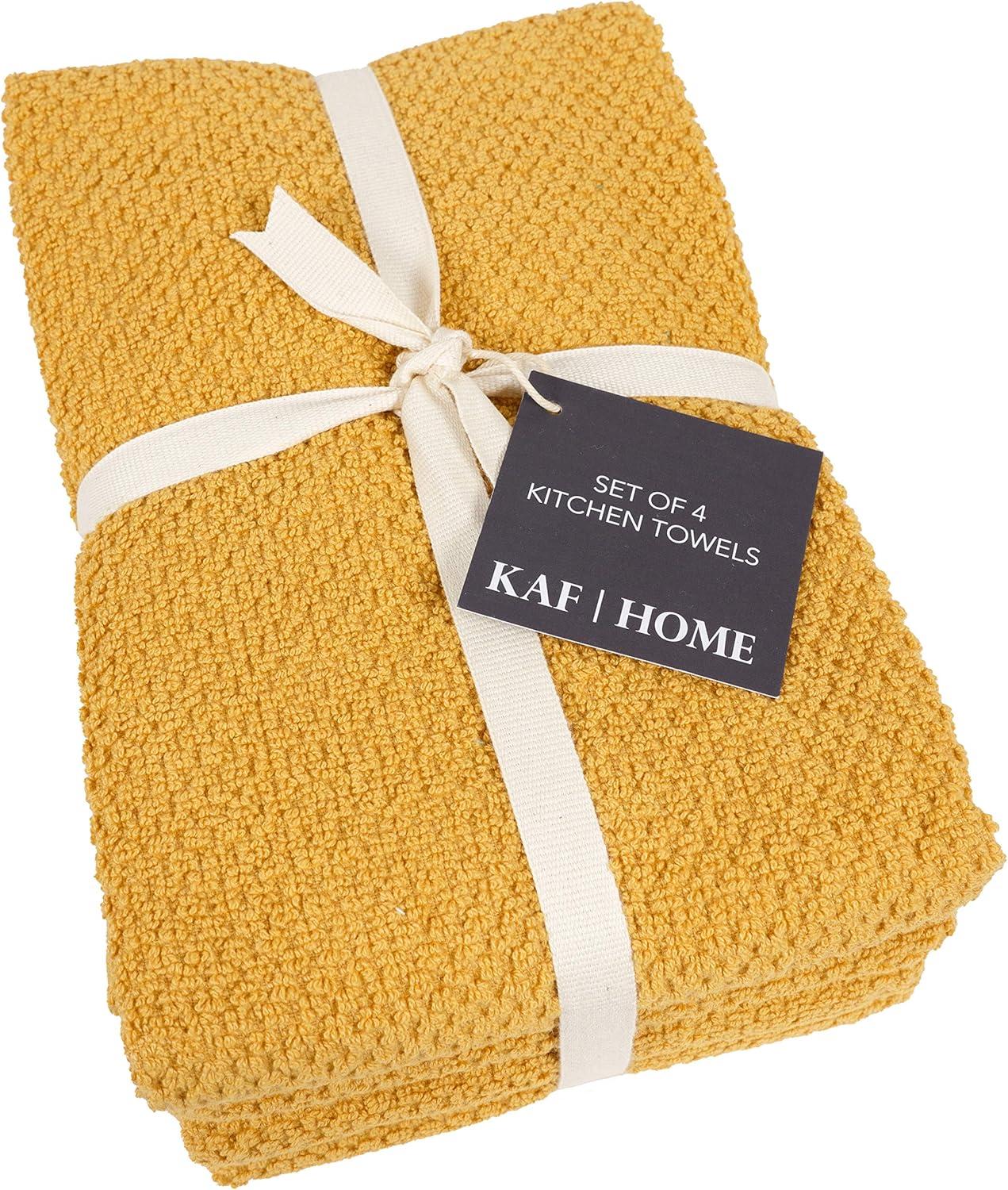KAF Home Popcorn Terry Towels (Set of 4)
