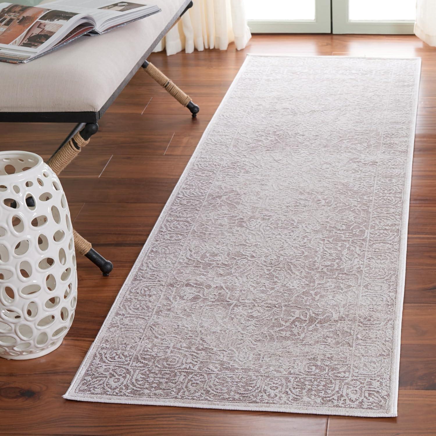 Reflection RFT670 Power Loomed Indoor Runner Rug - 2'3"x6' - Beige/Cream - Safavieh