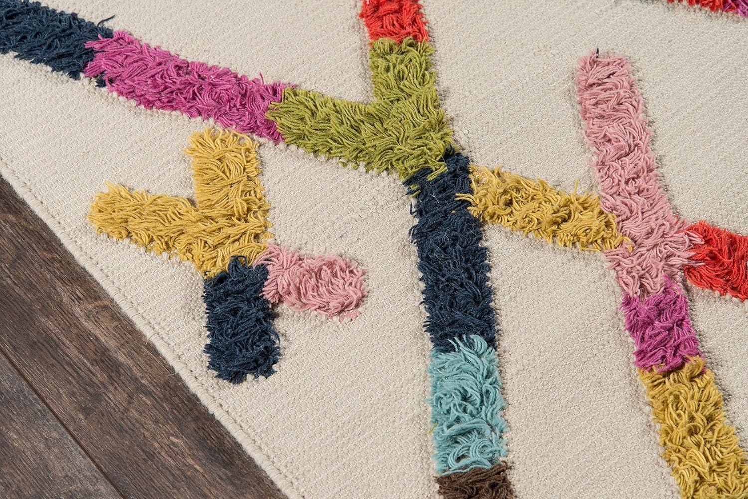 Skyline Decor Novogratz by  Indio Ramona Hand Made Wool Area Rug 5' X 7' 5' x 8' Indoor,Accent,Handmade Rectangle