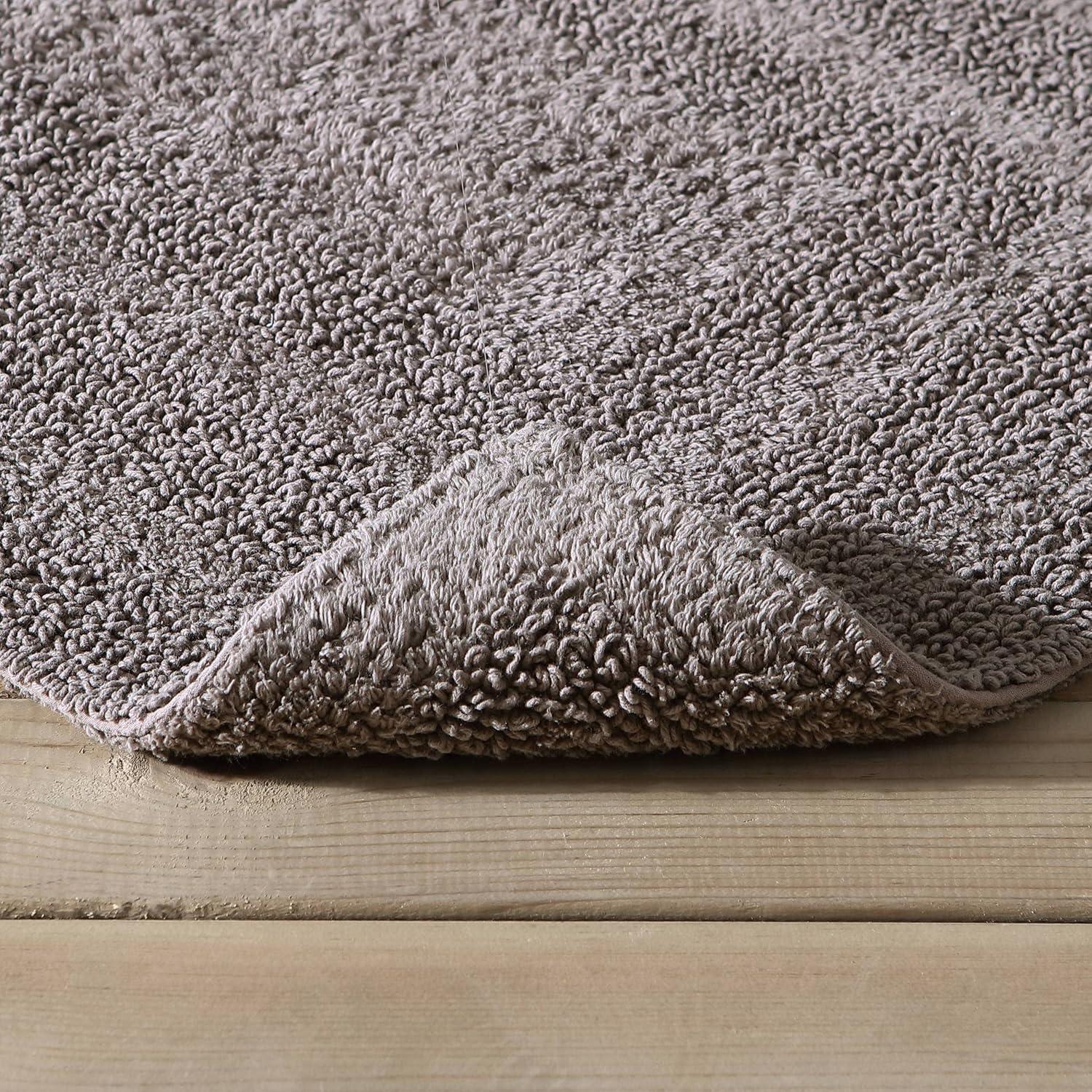 Eddie Bauer Logan Mushroom Beige Cotton Tufted Bath Rug Set