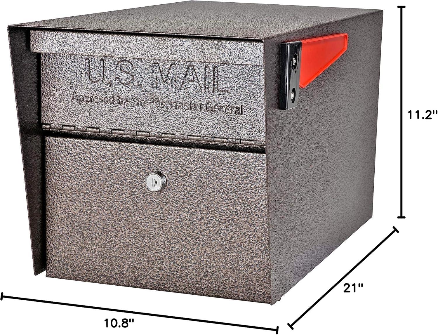 Mail Manager Locking Security Post Mounted Mailbox