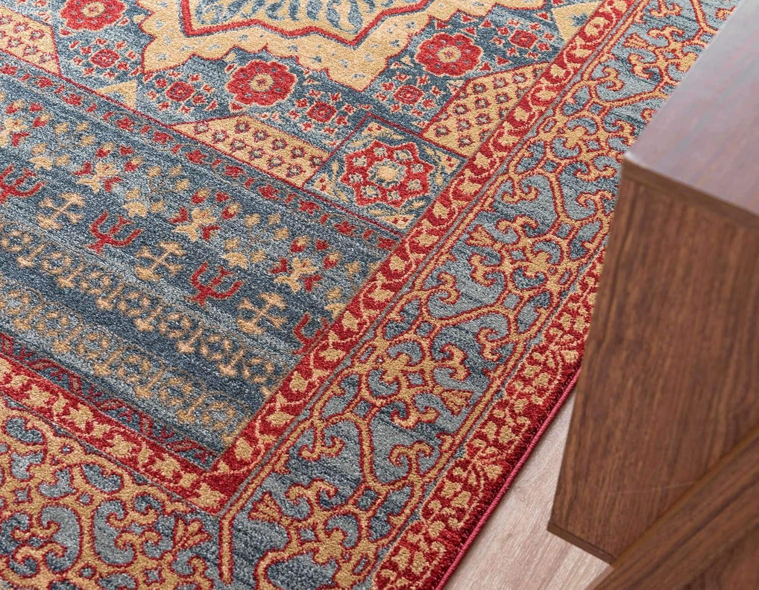 Unique Loom 3' 3 x 5' 3 Palace Saray Navy Blue Area Rug