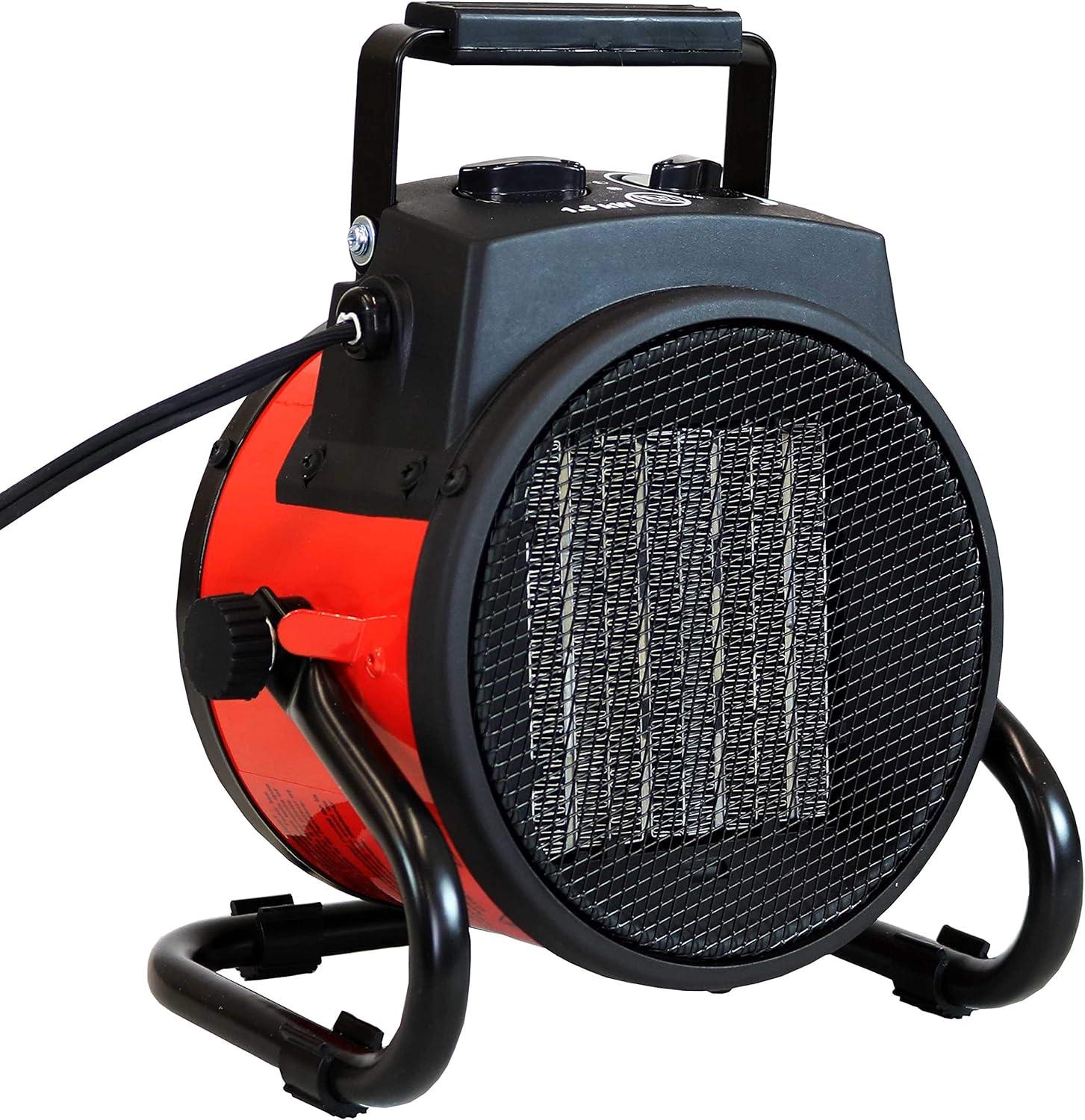 Portable Ceramic 1,500 Watt Electric Fan Compact Heater with Folding Handle