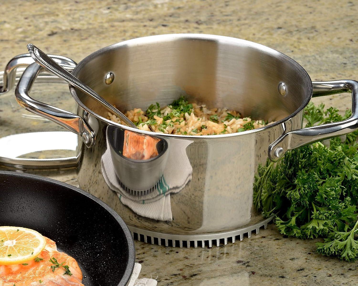 Turbo Pot 3.5 Quarts Stainless Steel Round Dutch Oven