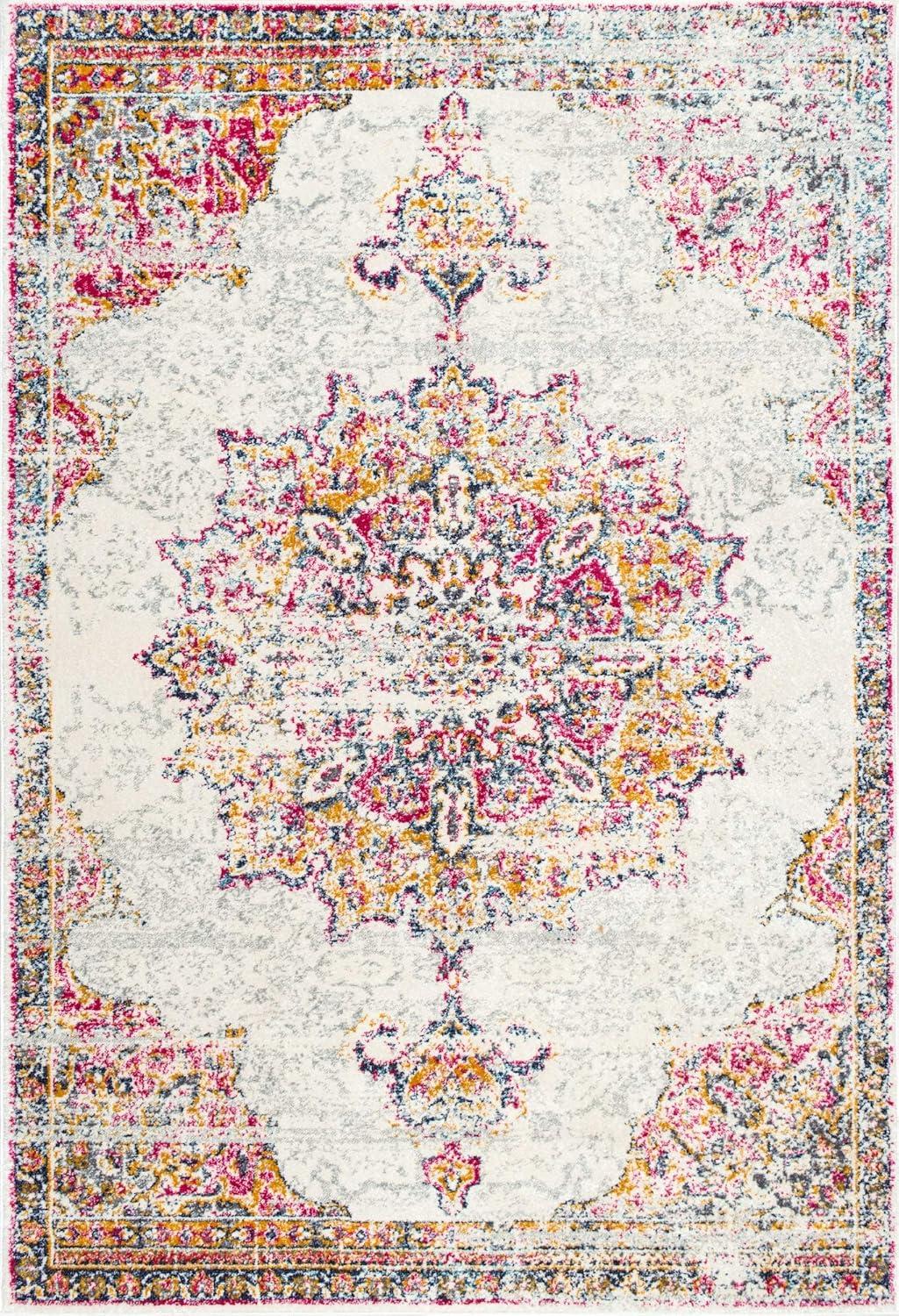 Wildflower Medallion Rug - nuLOOM