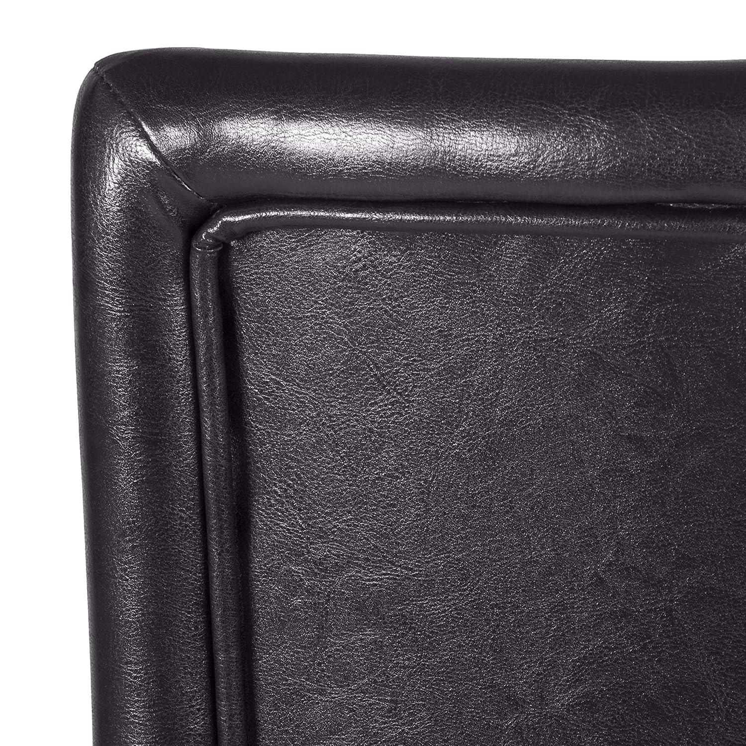 HomePop 29" Faux Leather Barstool, Multiple Colors