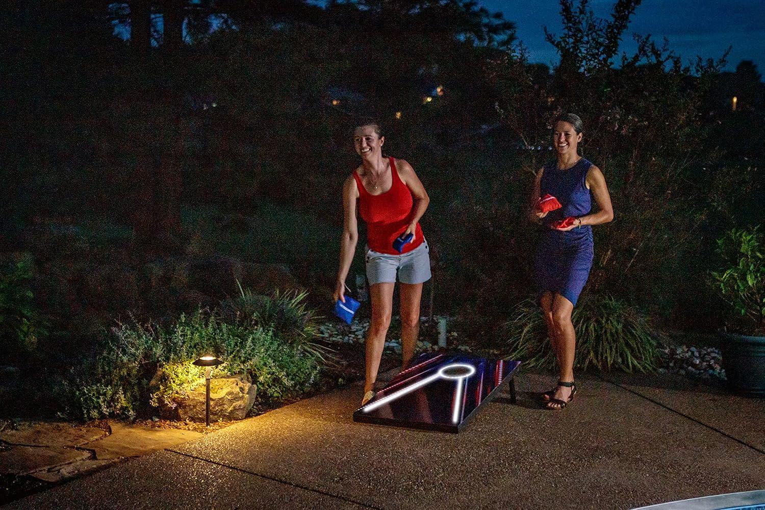 Triumph Sports Triumph Led Patriotic Cornhole Set
