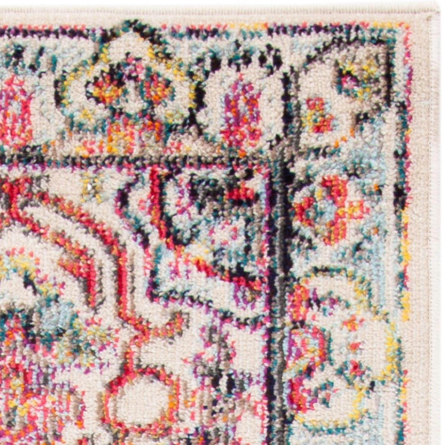 Madison MAD256 Power Loomed Area Rug - Ivory/Red - 3'x5' - Safavieh.