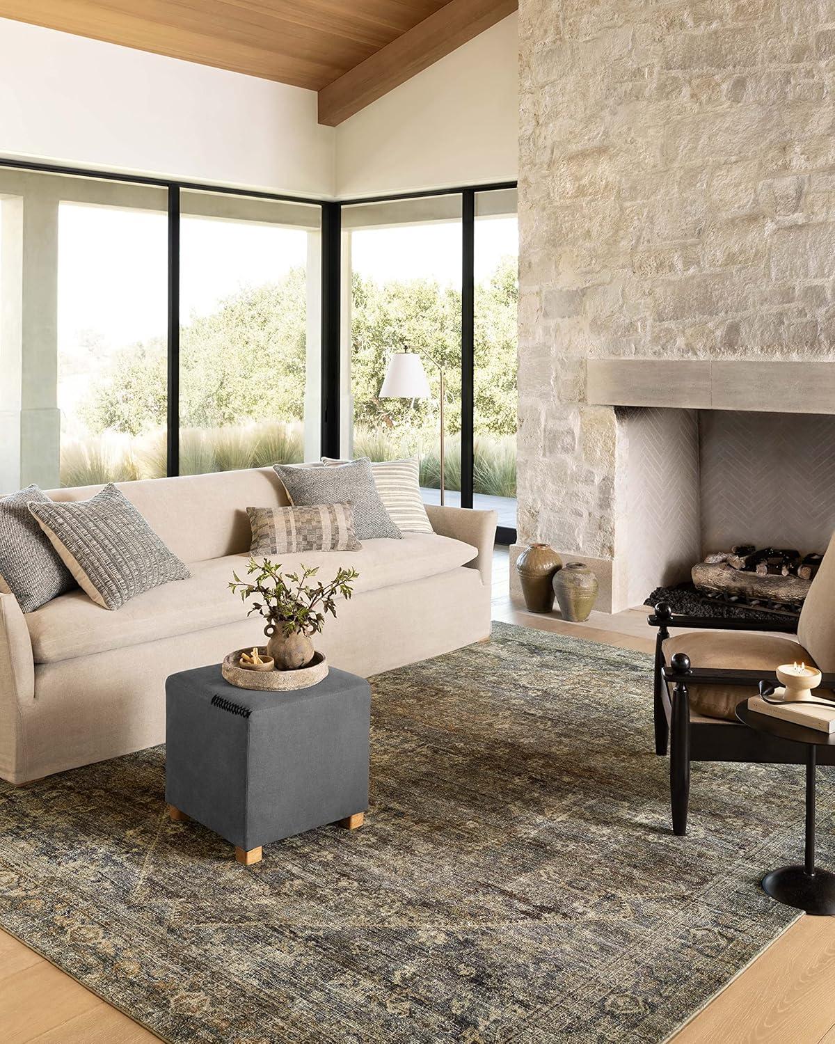 Amber Lewis x Loloi Morgan Spice / Lagoon Area Rug feat. CloudPile