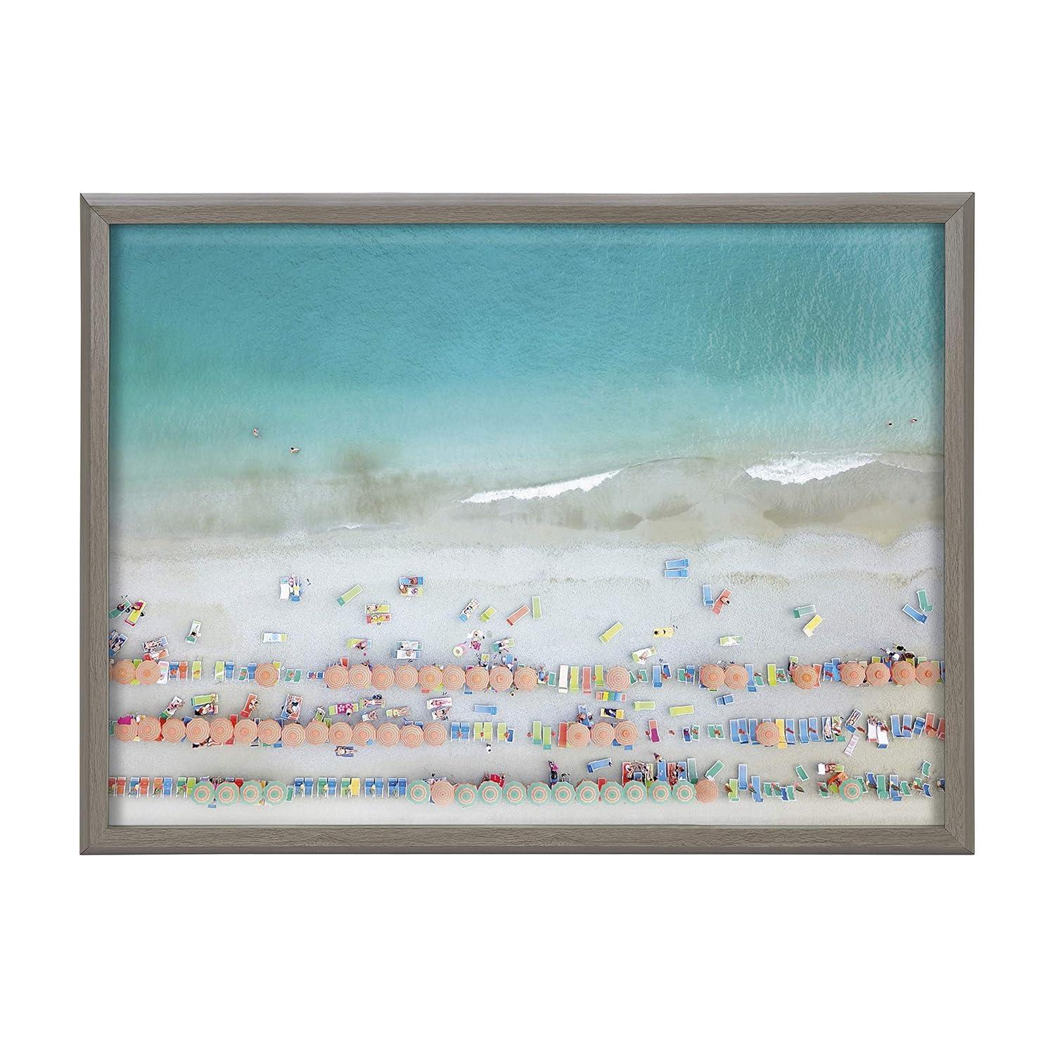 18" x 24" Blake Monterosso by Rachel Dowd Framed Printed Art Gray - Kate & Laurel All Things Decor: Modern Canvas, Polystyrene Frame