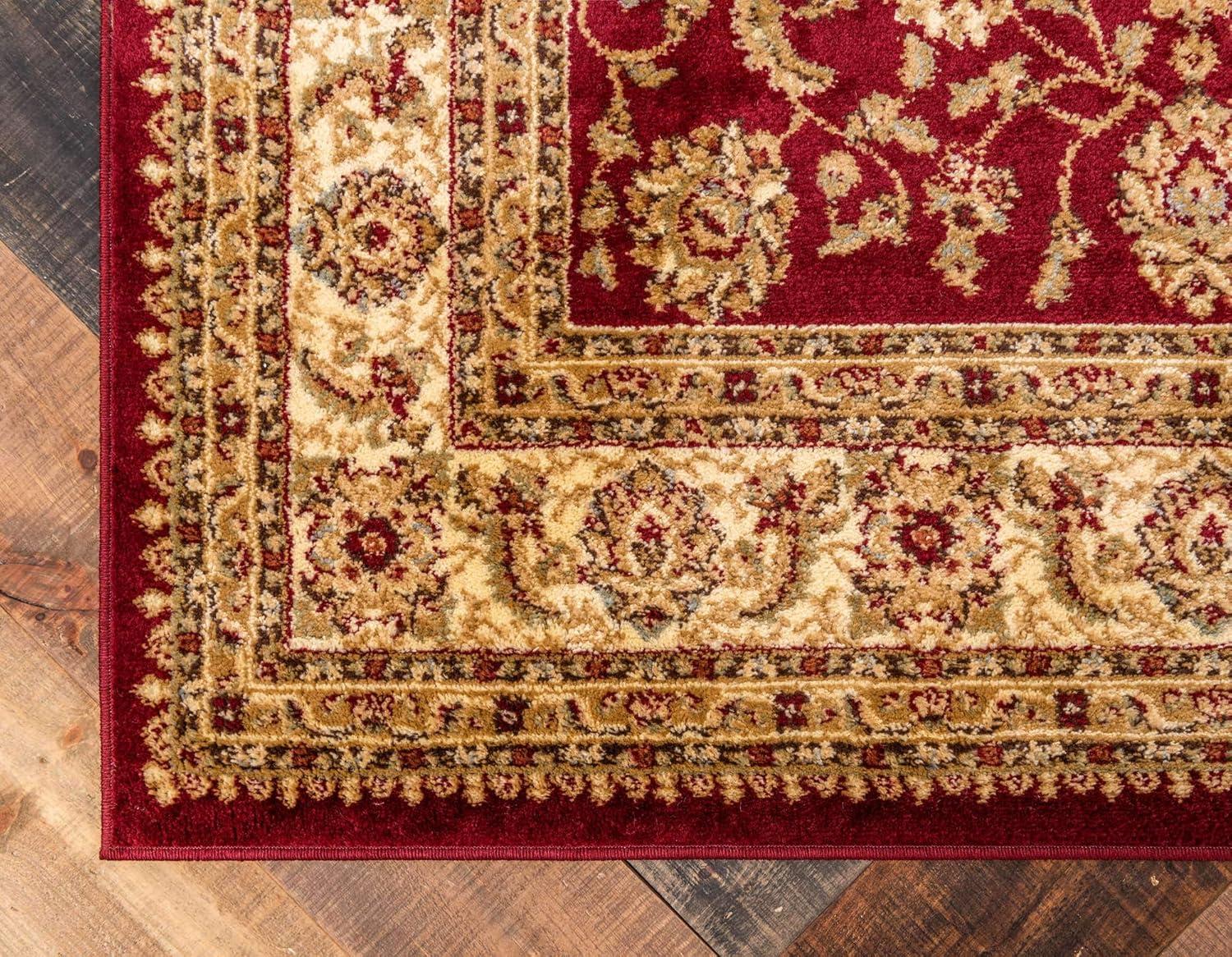 Unique Loom Voyage Collection Area Rug - St. Louis (2' 2" x 3' 1" Rectangle Red/Gold)