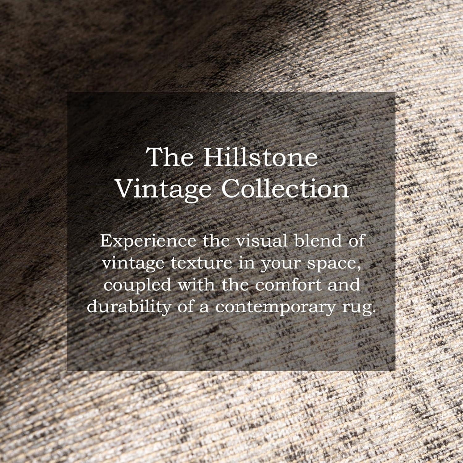 Nuloom Hillstone Collection Giorgina Traditional Vintage Medallion Area Rug, 6' 7" x 9', Ivory