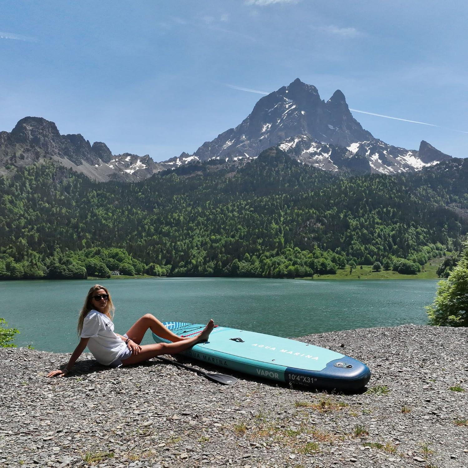 Aqua Marina 10.4'' Vapor Aqua Splash Paddleboard - Aqua Blue