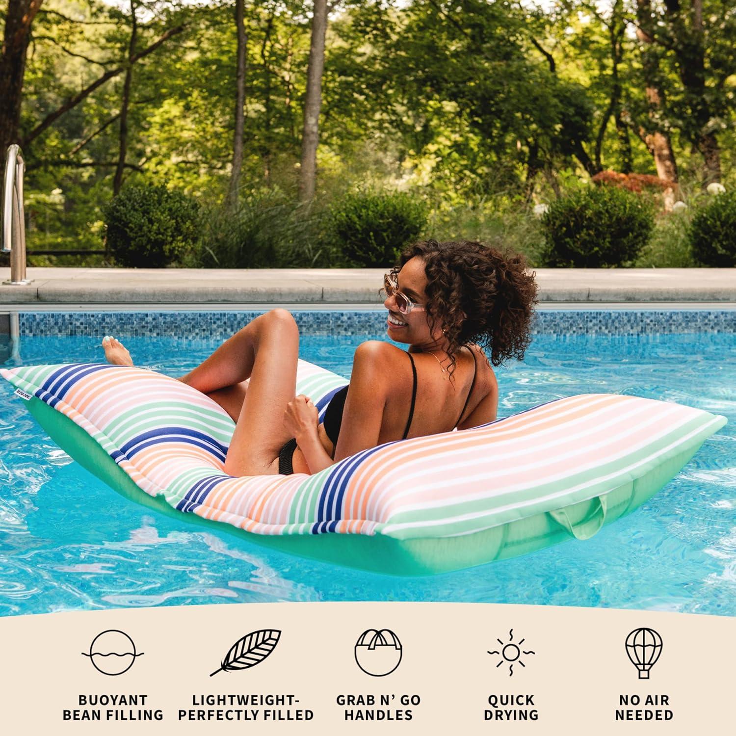 Big Joe Big Joe Lagoon Lounger Pool Float, No Inflation Needed